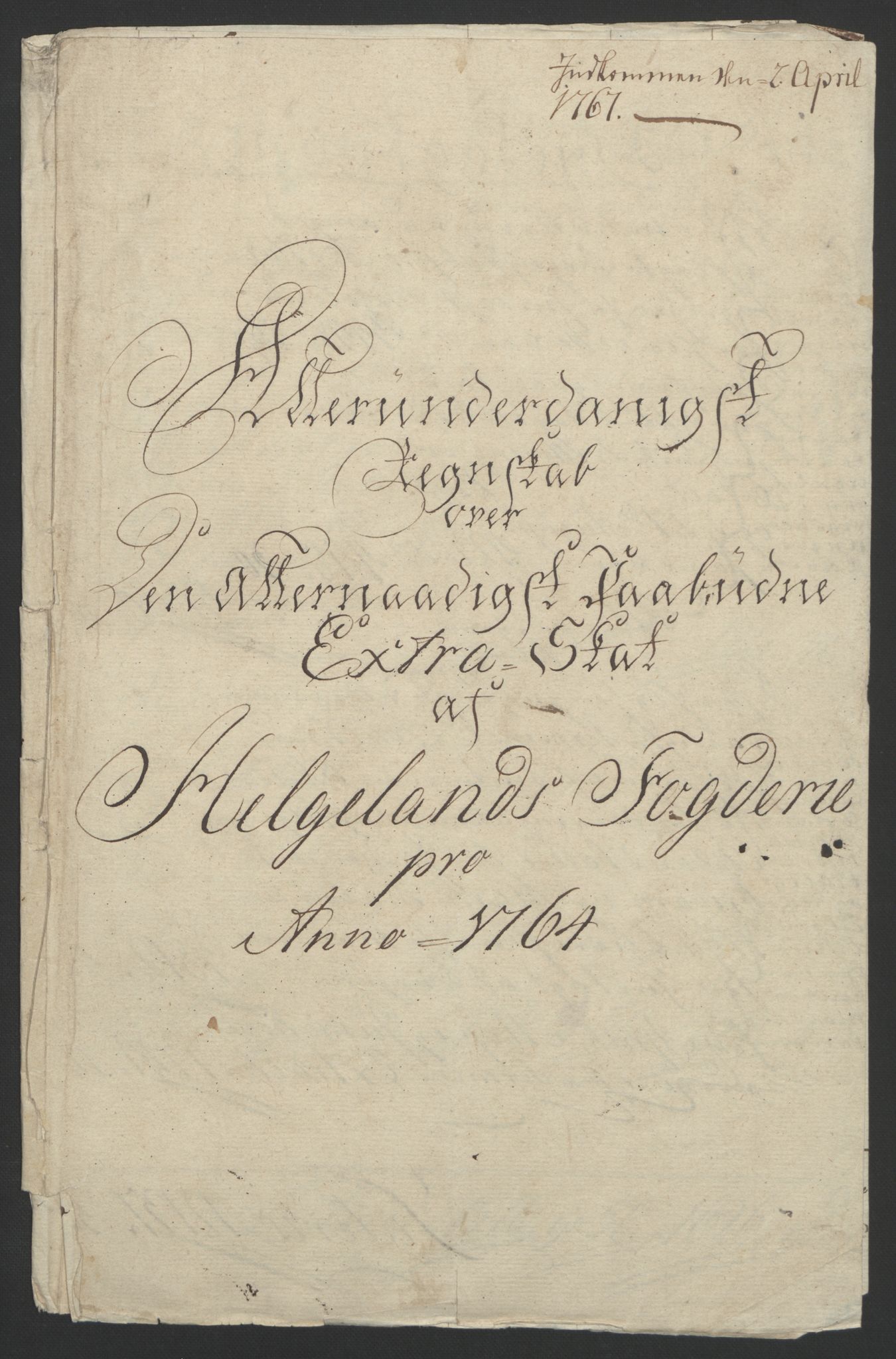 Rentekammeret inntil 1814, Reviderte regnskaper, Fogderegnskap, RA/EA-4092/R65/L4573: Ekstraskatten Helgeland, 1762-1772, p. 48