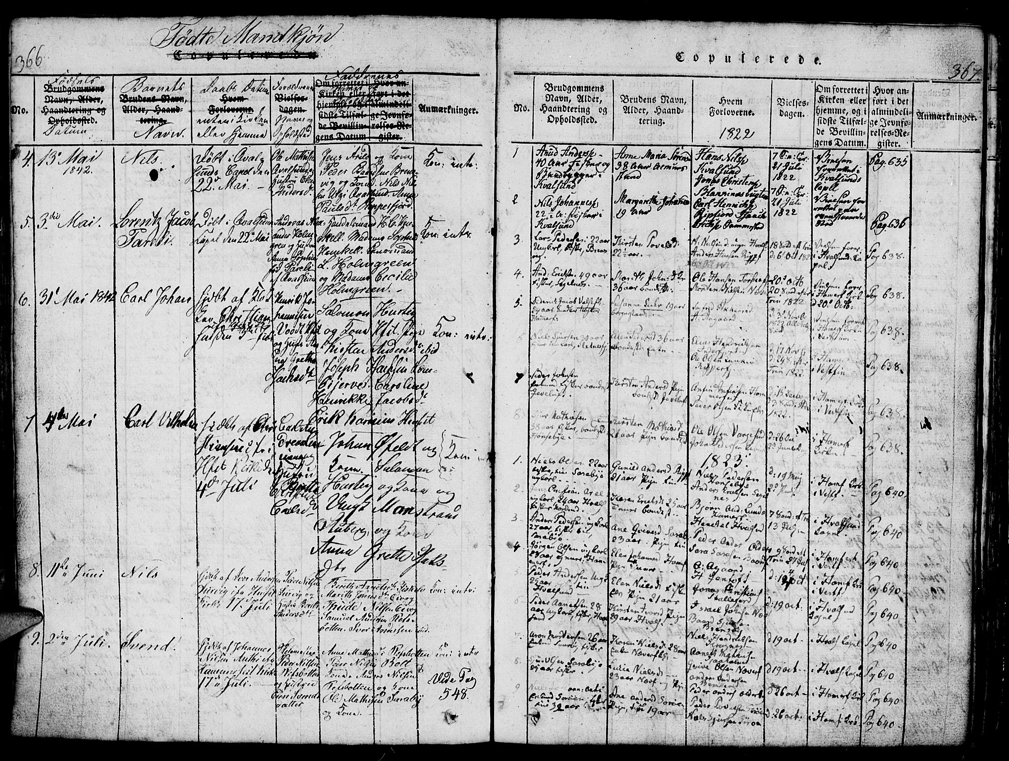Hammerfest sokneprestkontor, AV/SATØ-S-1347/H/Hb/L0001.klokk: Parish register (copy) no. 1, 1822-1850, p. 366