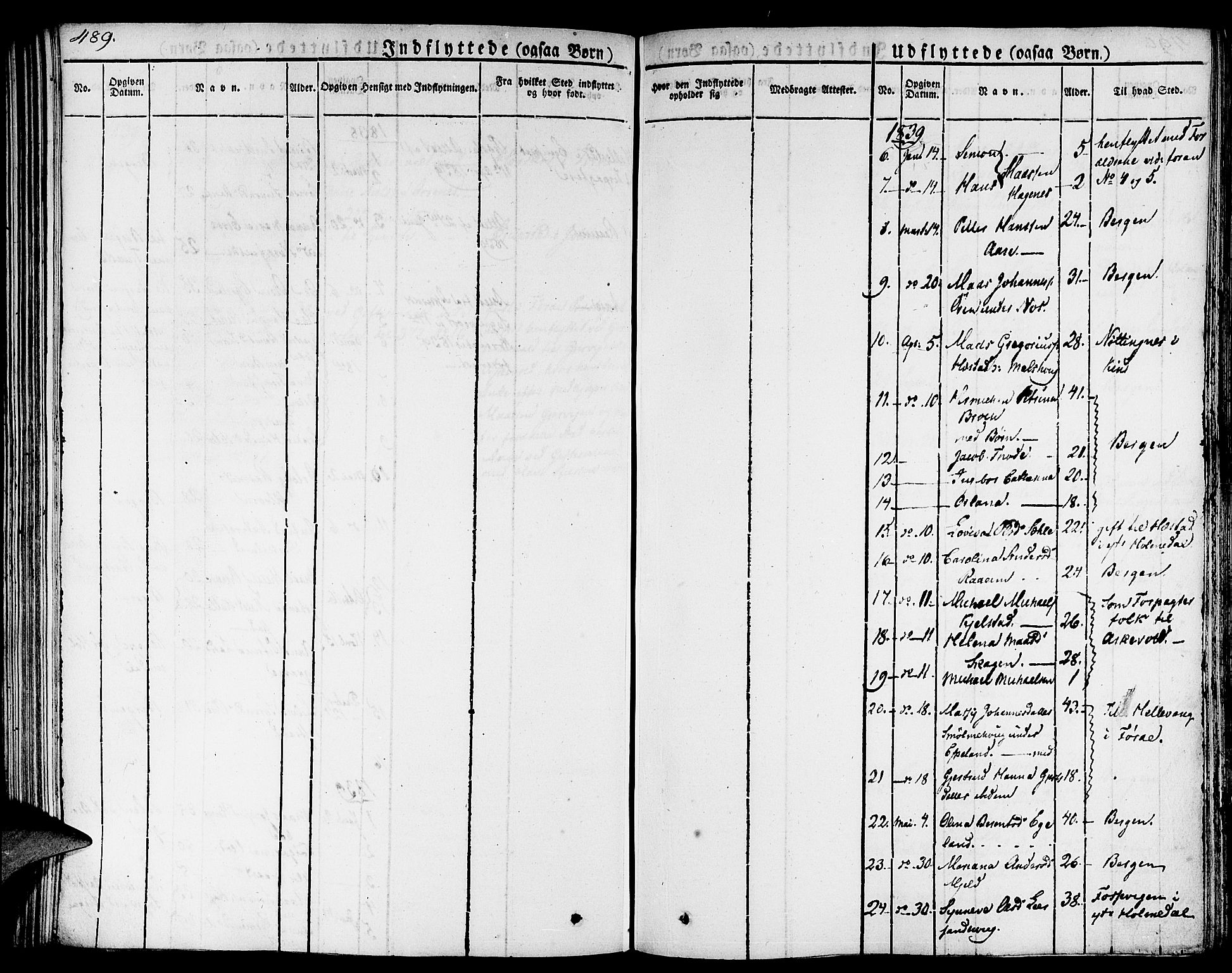 Gaular sokneprestembete, SAB/A-80001/H/Haa: Parish register (official) no. A 3, 1821-1840, p. 489