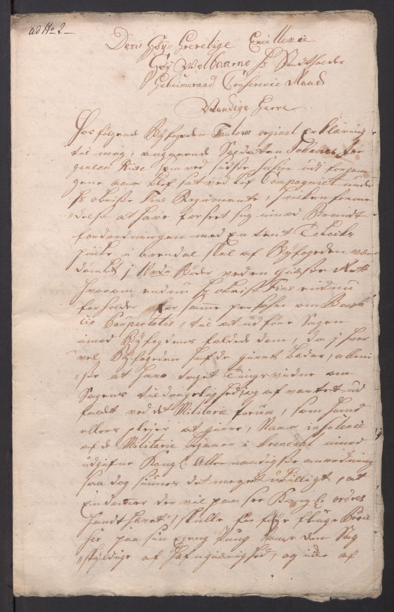 Kommanderende general (KG I) med Det norske krigsdirektorium, AV/RA-EA-5419/D/L0061: Stattholderens, stiftamtmenns og amtmenns brev, 1731-1740, p. 249