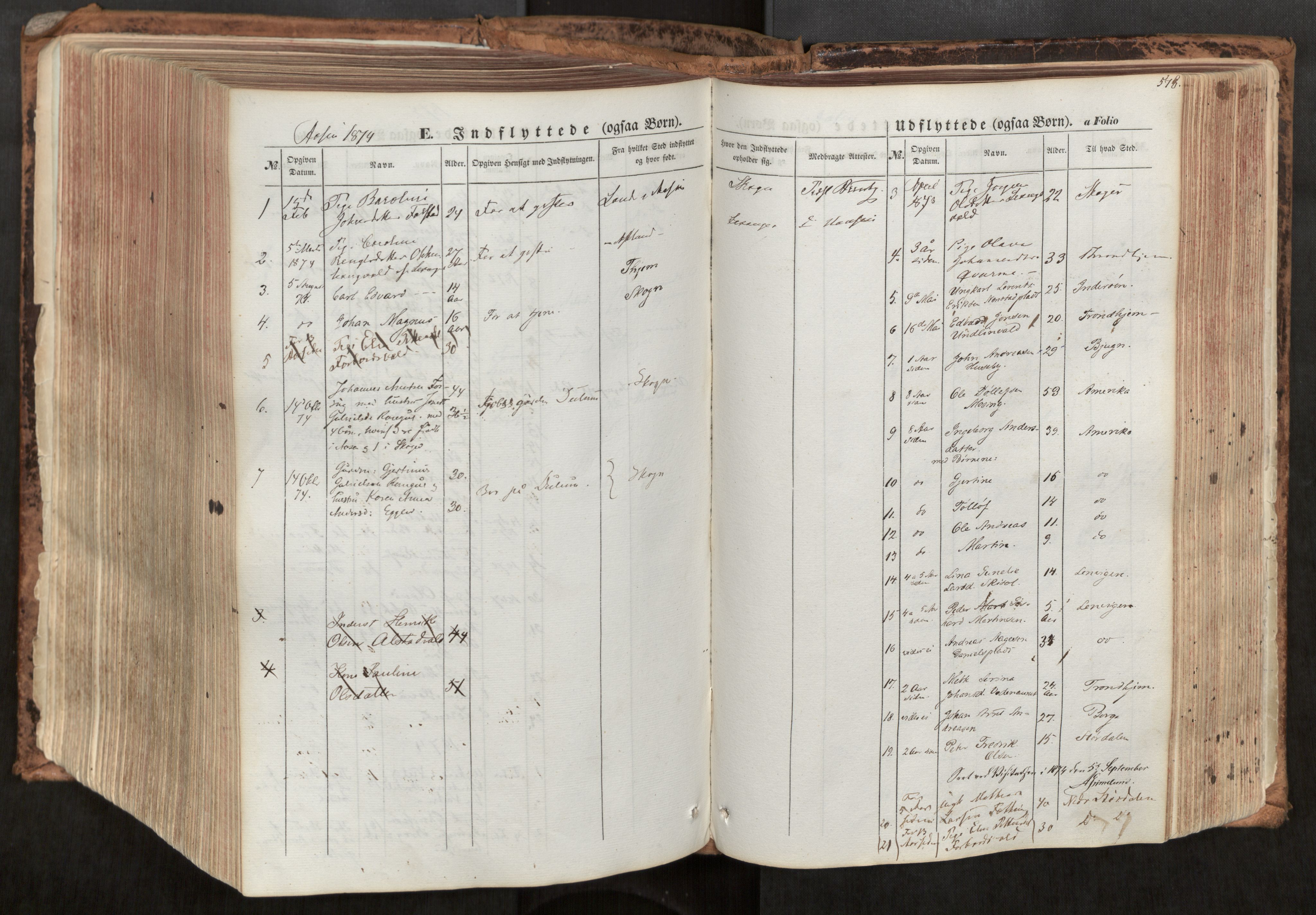 Ministerialprotokoller, klokkerbøker og fødselsregistre - Nord-Trøndelag, SAT/A-1458/713/L0116: Parish register (official) no. 713A07, 1850-1877, p. 578
