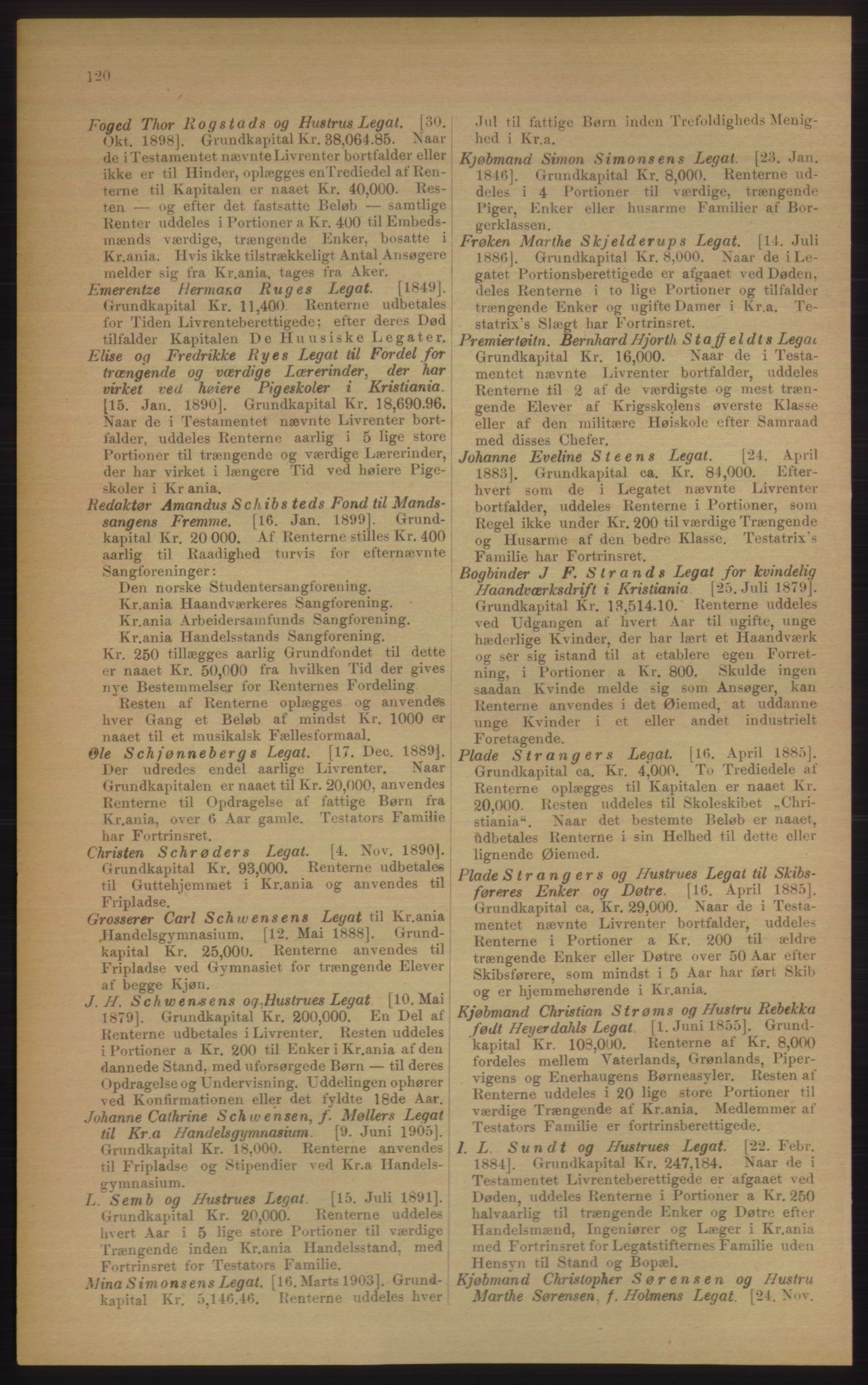 Kristiania/Oslo adressebok, PUBL/-, 1906, p. 120