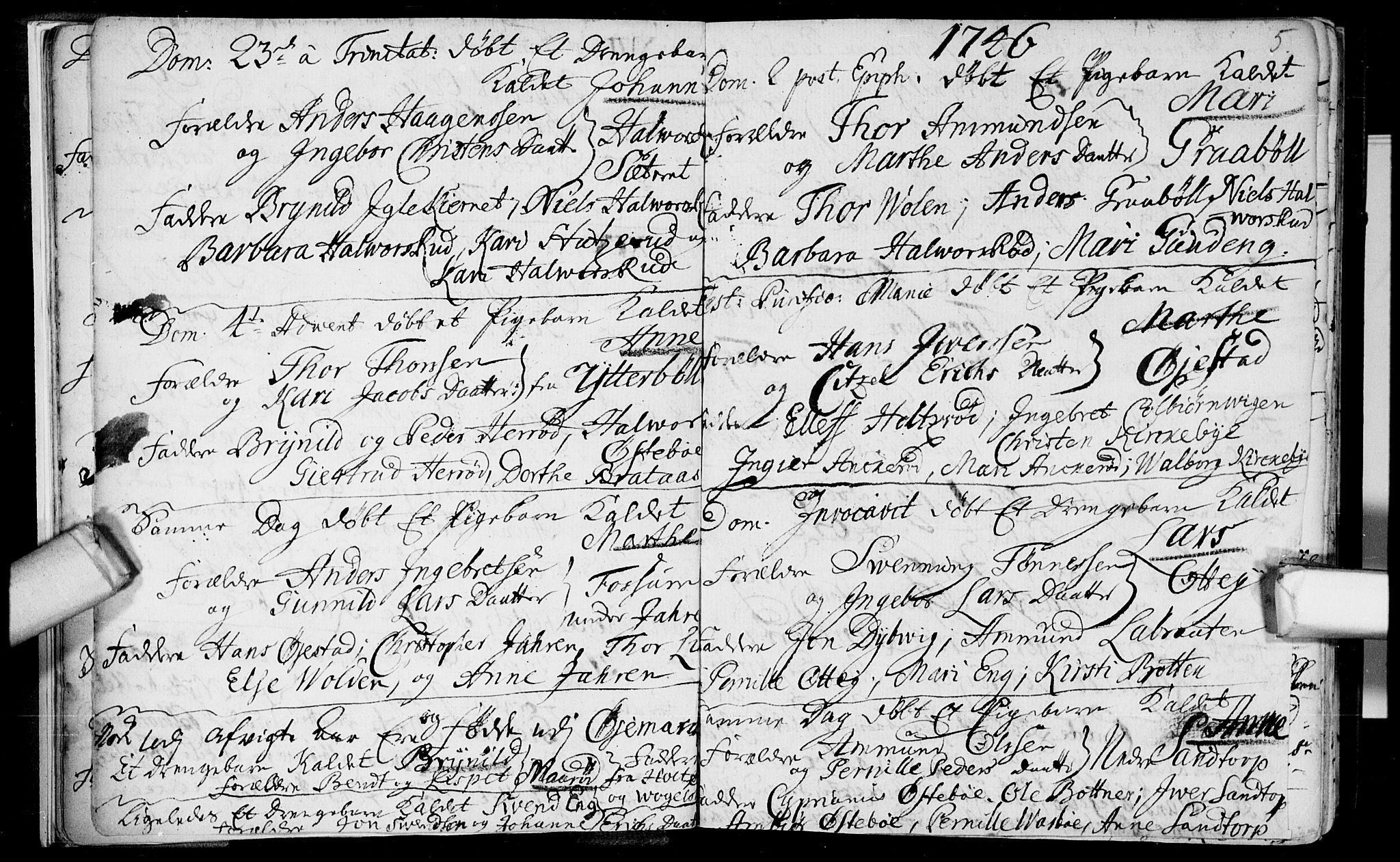 Aremark prestekontor Kirkebøker, SAO/A-10899/F/Fb/L0002: Parish register (official) no.  II 2, 1745-1795, p. 5