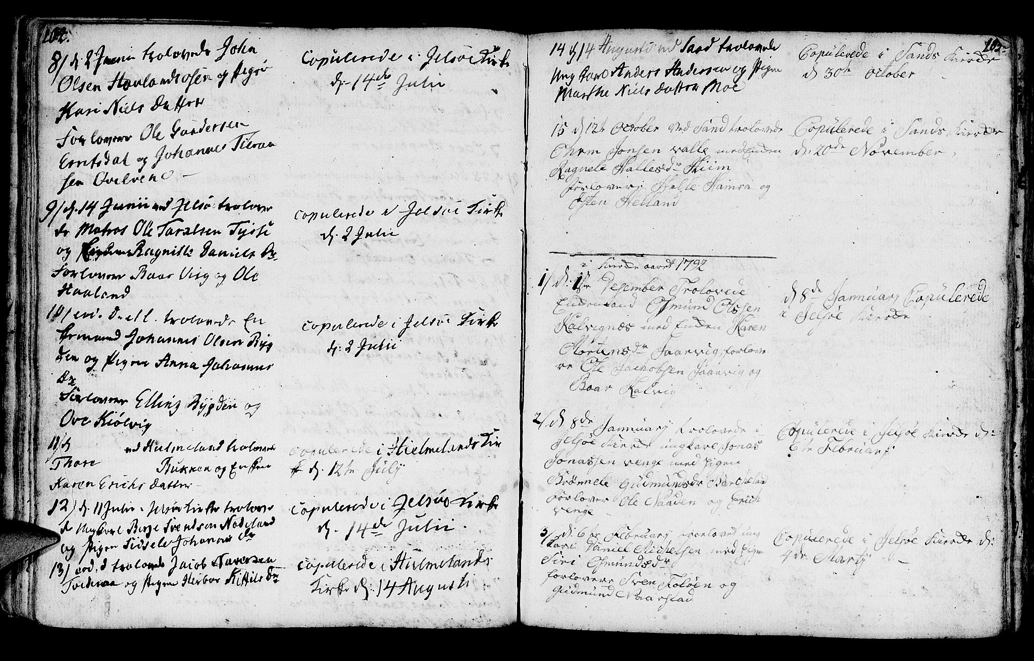Jelsa sokneprestkontor, SAST/A-101842/01/IV: Parish register (official) no. A 3, 1768-1796, p. 104-105