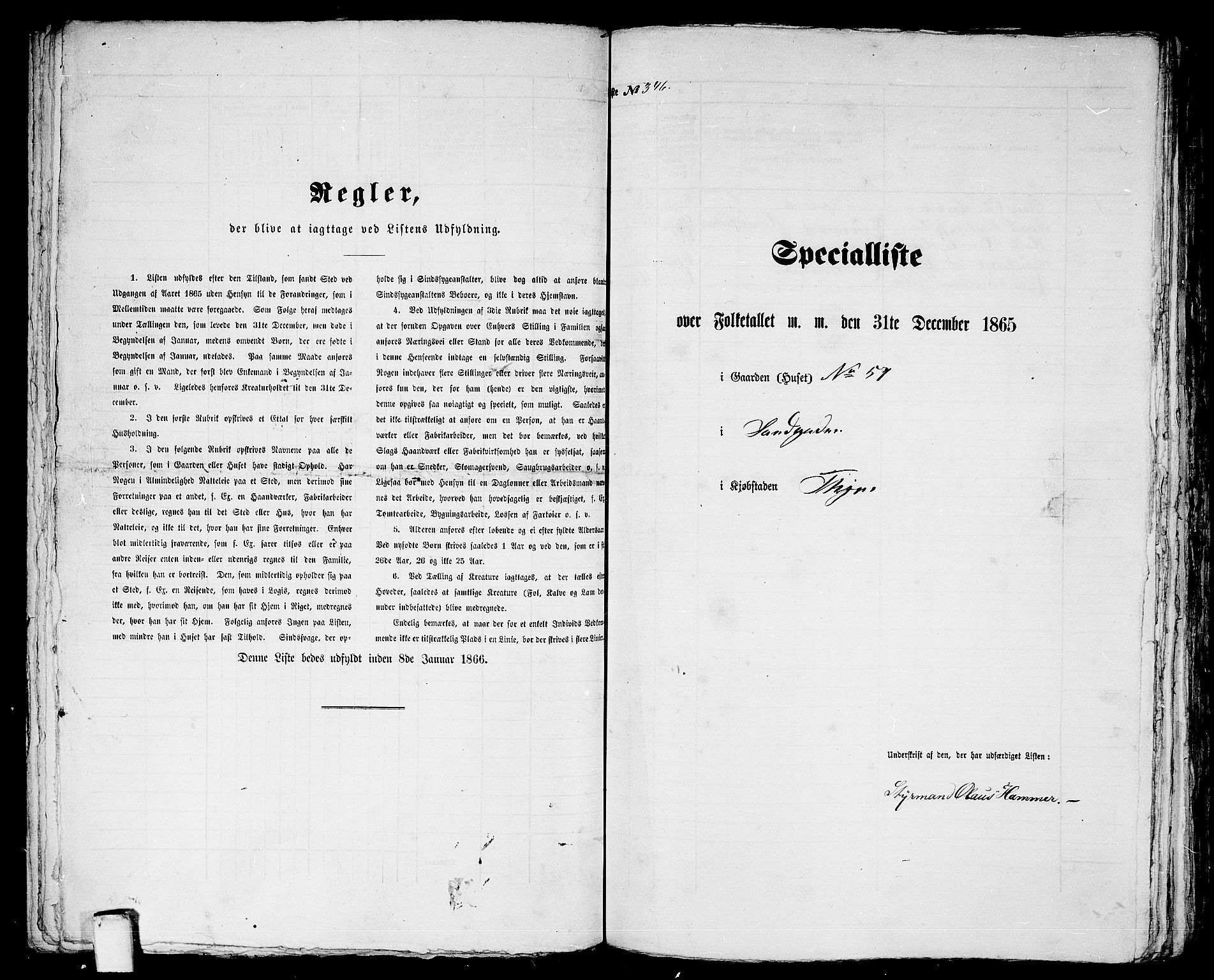 RA, 1865 census for Trondheim, 1865, p. 731