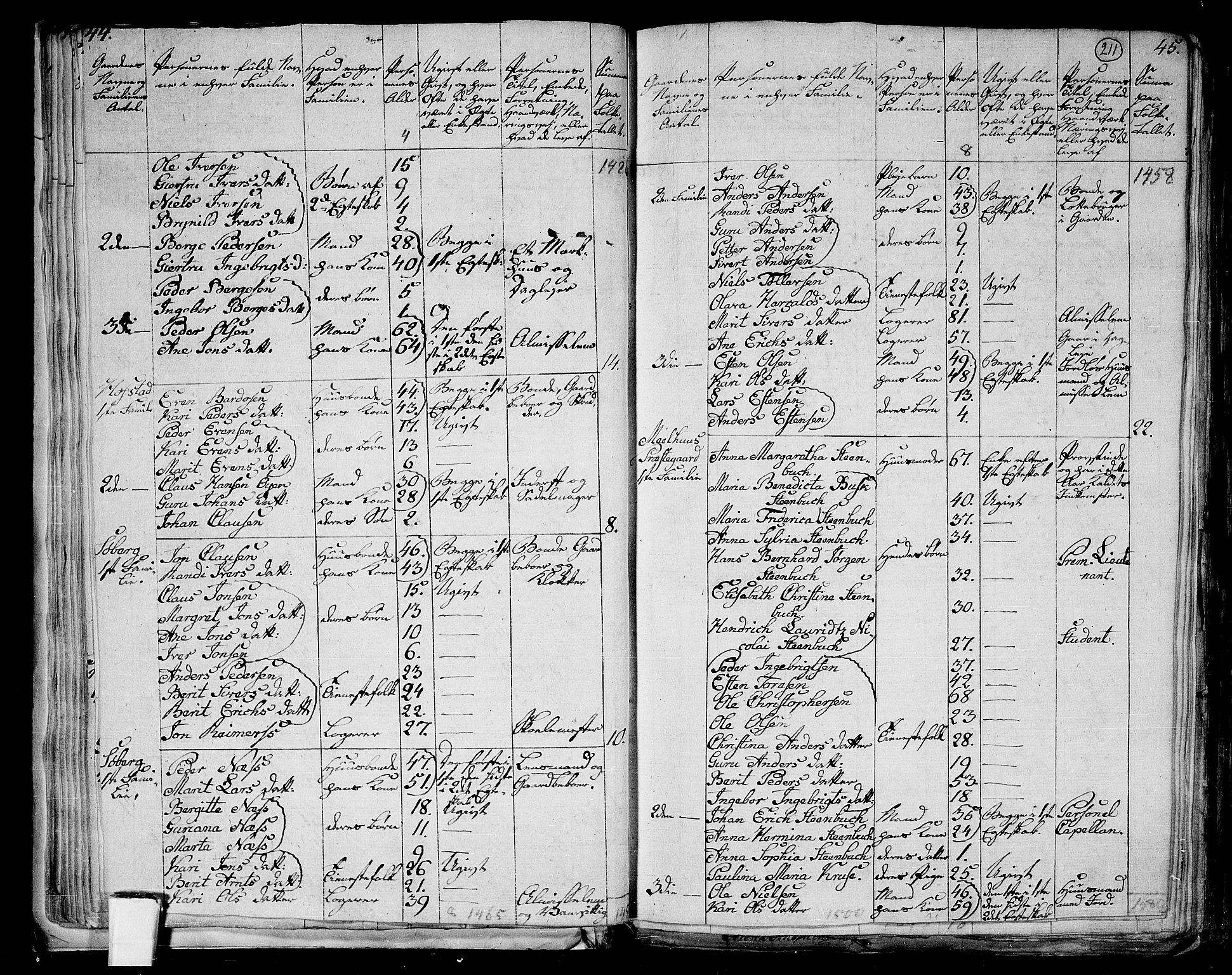 RA, 1801 census for 1653P Melhus, 1801, p. 210b-211a