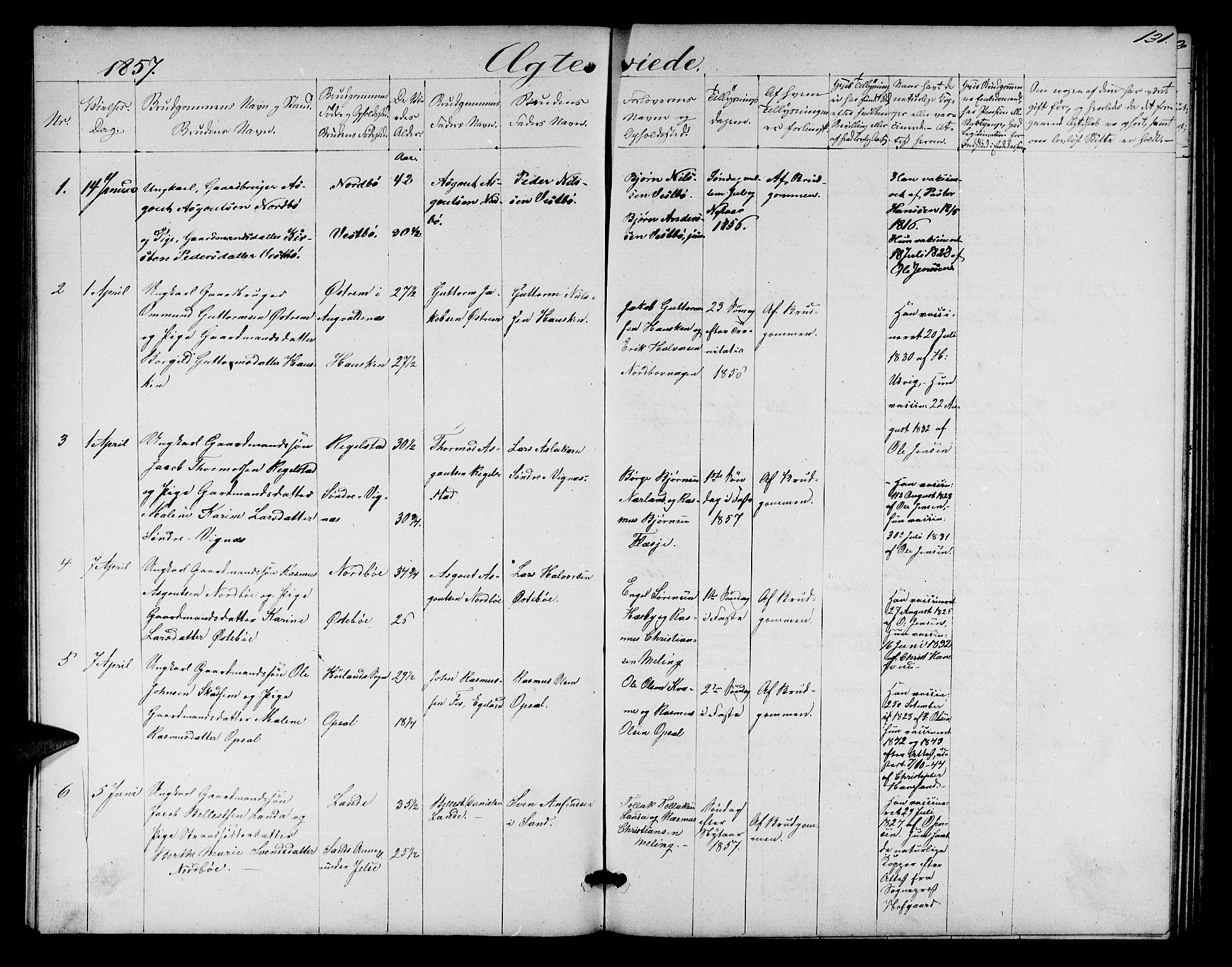 Finnøy sokneprestkontor, AV/SAST-A-101825/H/Ha/Hab/L0002: Parish register (copy) no. B 2, 1857-1878, p. 131