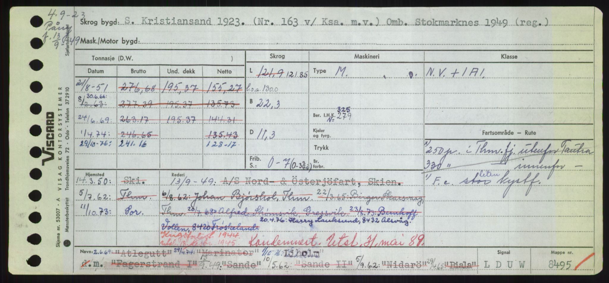 Sjøfartsdirektoratet med forløpere, Skipsmålingen, AV/RA-S-1627/H/Hd/L0023: Fartøy, Lia-Løv, p. 47