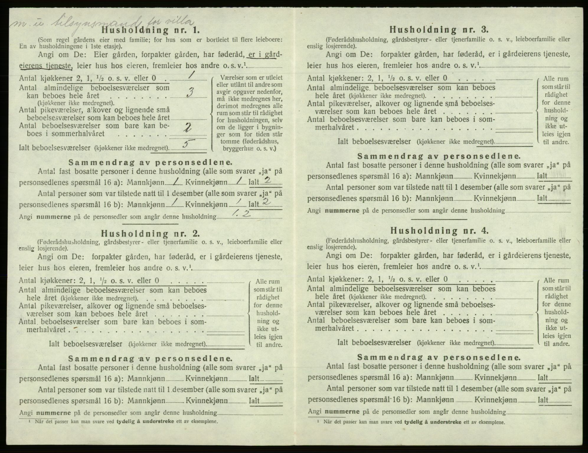 SAB, 1920 census for Os, 1920, p. 326