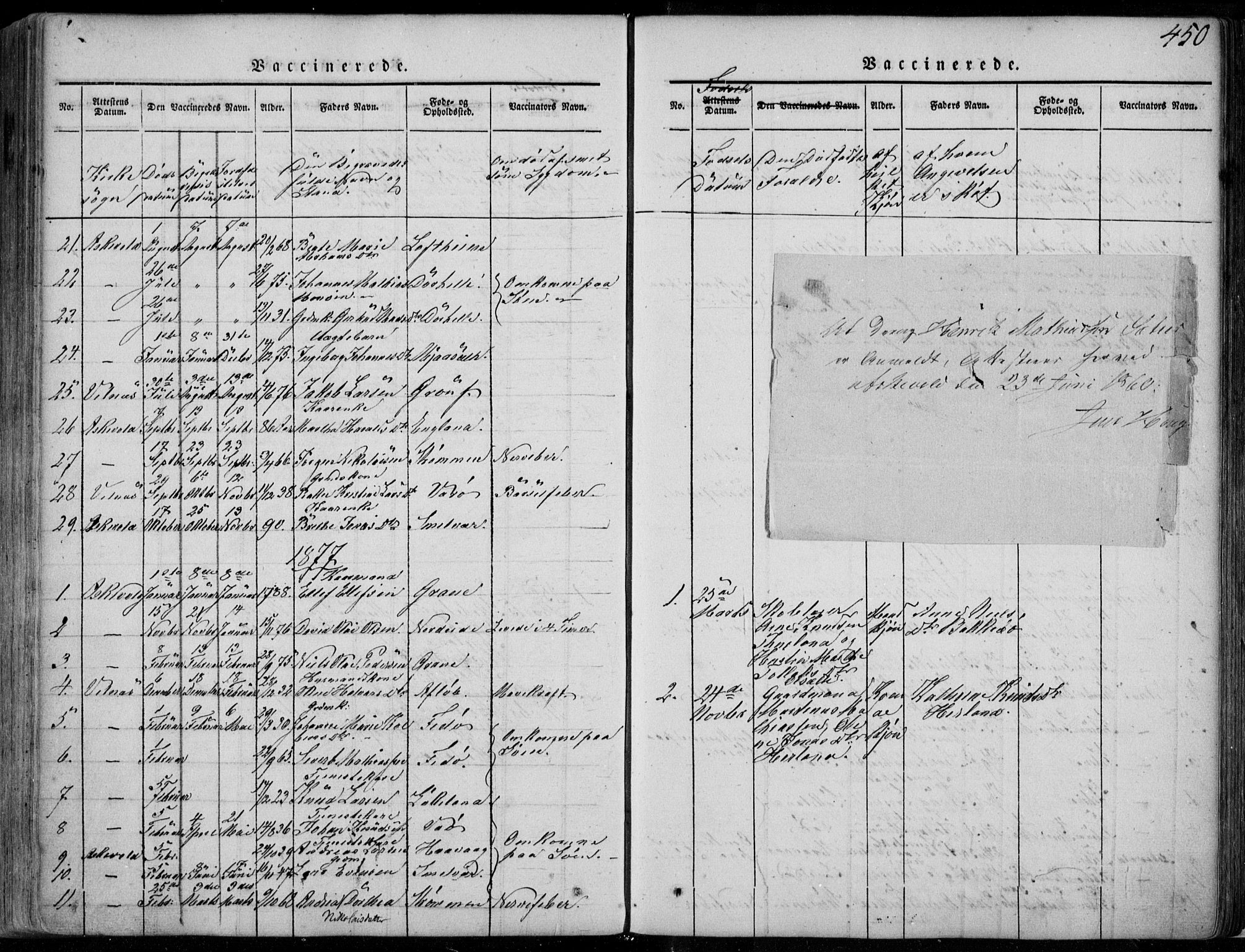 Askvoll sokneprestembete, SAB/A-79501/H/Haa/Haaa/L0011/0002: Parish register (official) no. A 11 II, 1845-1878, p. 450