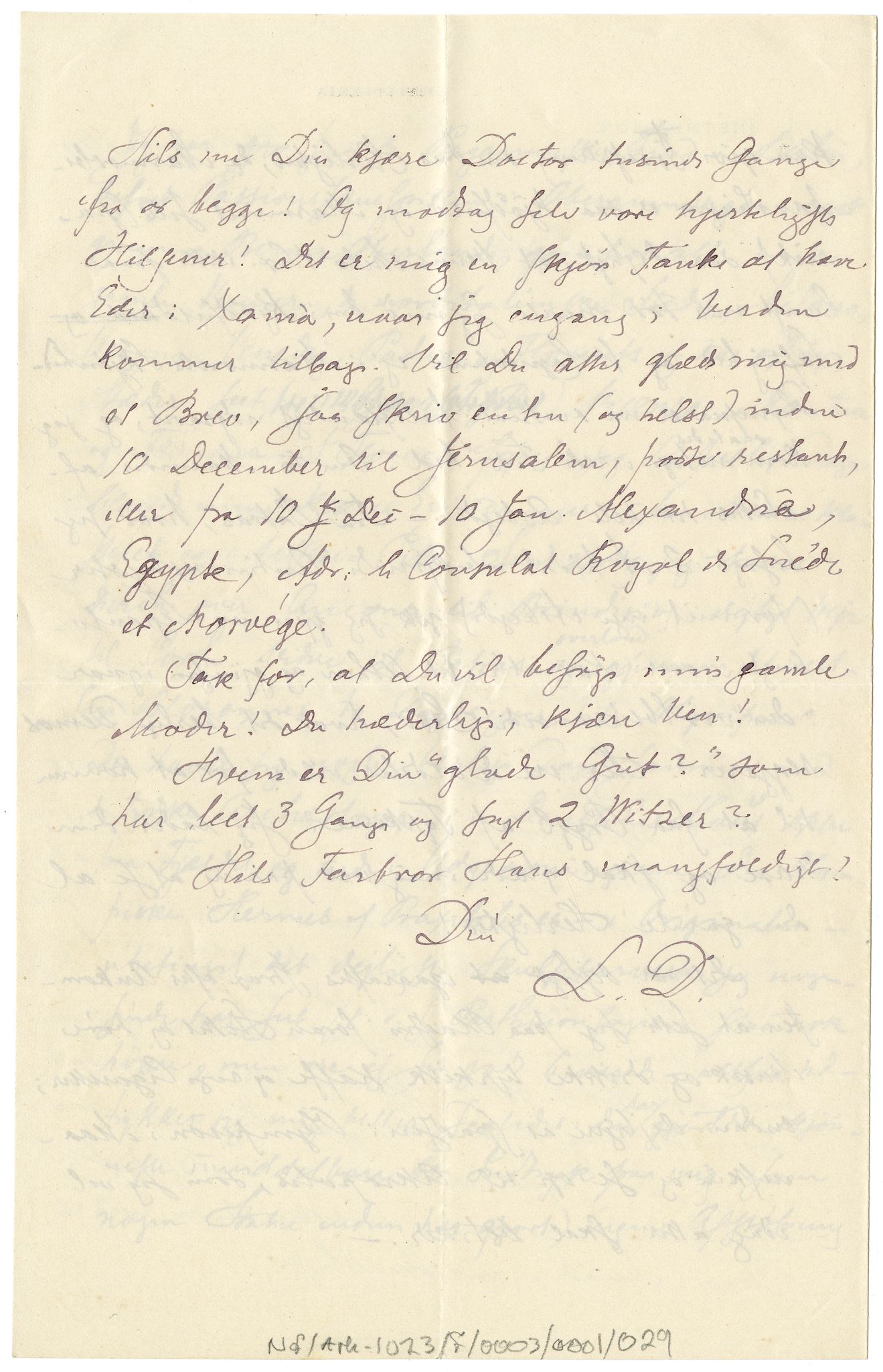 Diderik Maria Aalls brevsamling, NF/Ark-1023/F/L0003: D.M. Aalls brevsamling. D - G, 1797-1889, p. 51