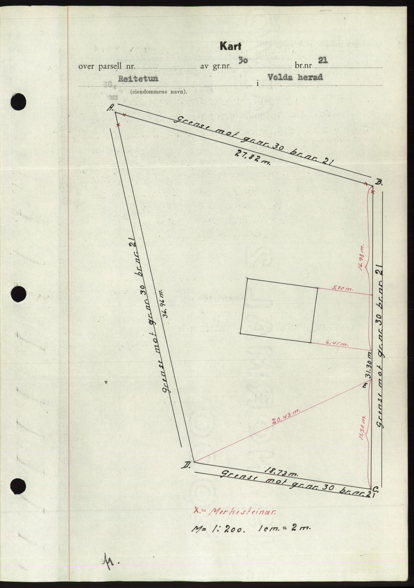 Søre Sunnmøre sorenskriveri, AV/SAT-A-4122/1/2/2C/L0075: Mortgage book no. 1A, 1943-1943, Diary no: : 984/1943