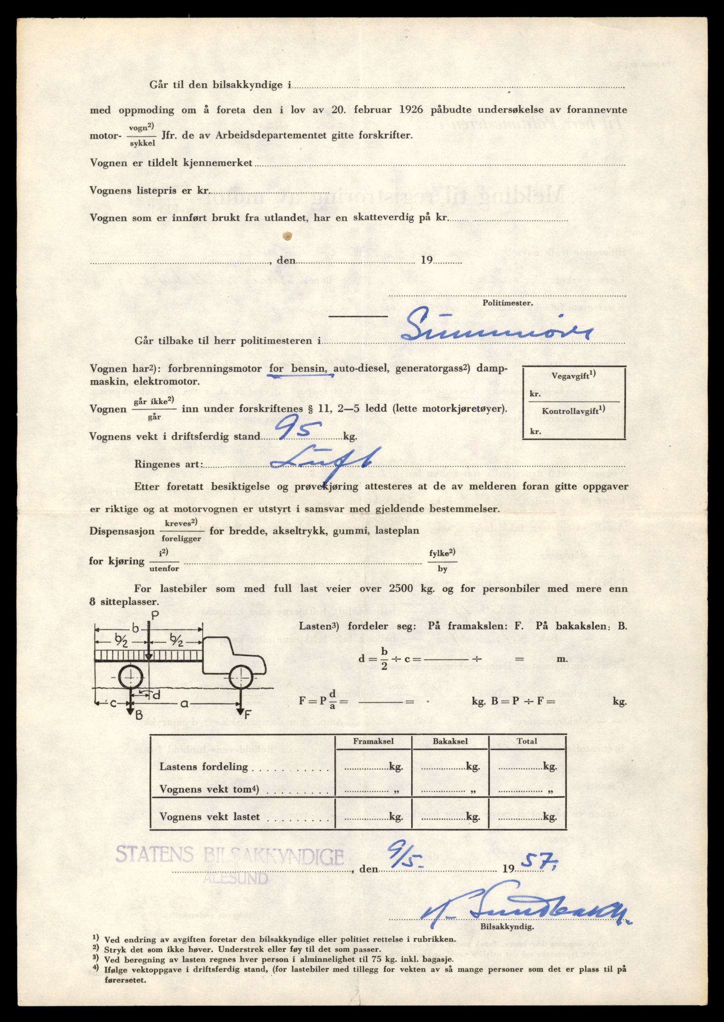 Møre og Romsdal vegkontor - Ålesund trafikkstasjon, SAT/A-4099/F/Fe/L0040: Registreringskort for kjøretøy T 13531 - T 13709, 1927-1998, p. 1419