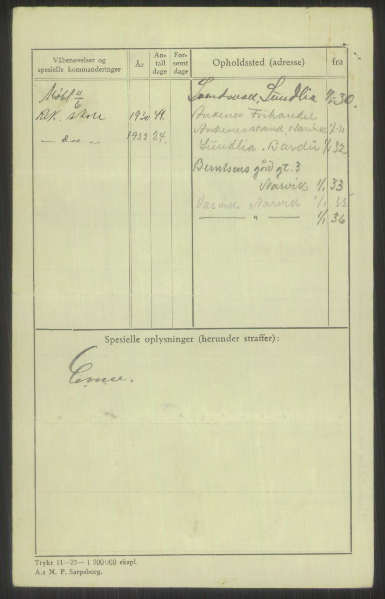 Forsvaret, Troms infanteriregiment nr. 16, AV/RA-RAFA-3146/P/Pa/L0014: Rulleblad for regimentets menige mannskaper, årsklasse 1930, 1930, p. 606