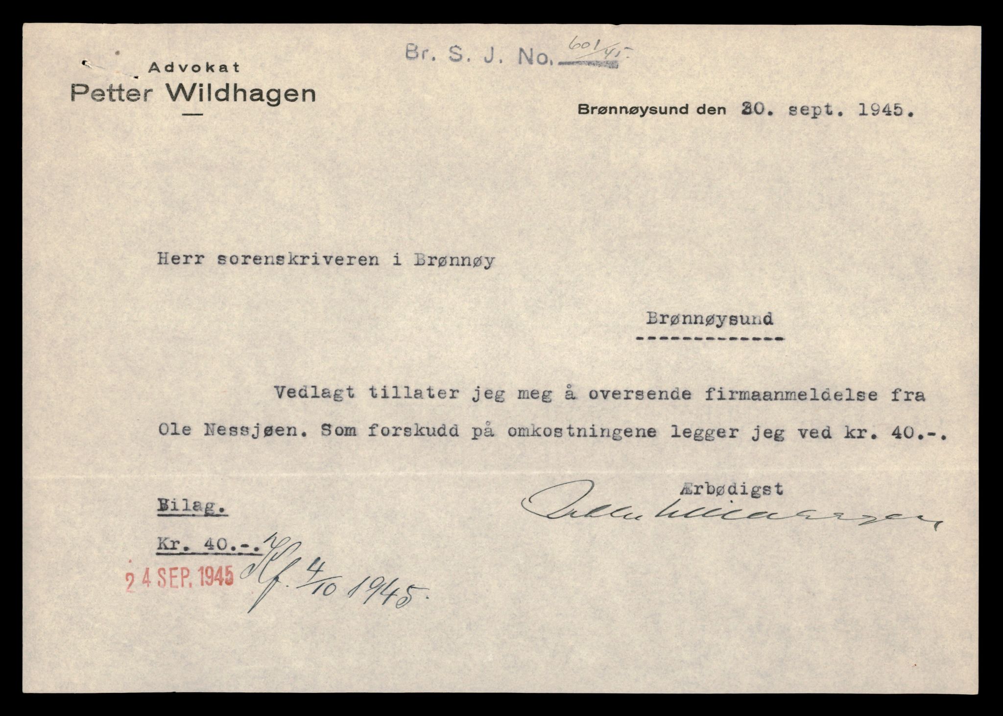 Brønnøy sorenskriveri, AV/SAT-A-4170/2/J/Jd/Jda/L0001: Bilag, 1944-1954, p. 3