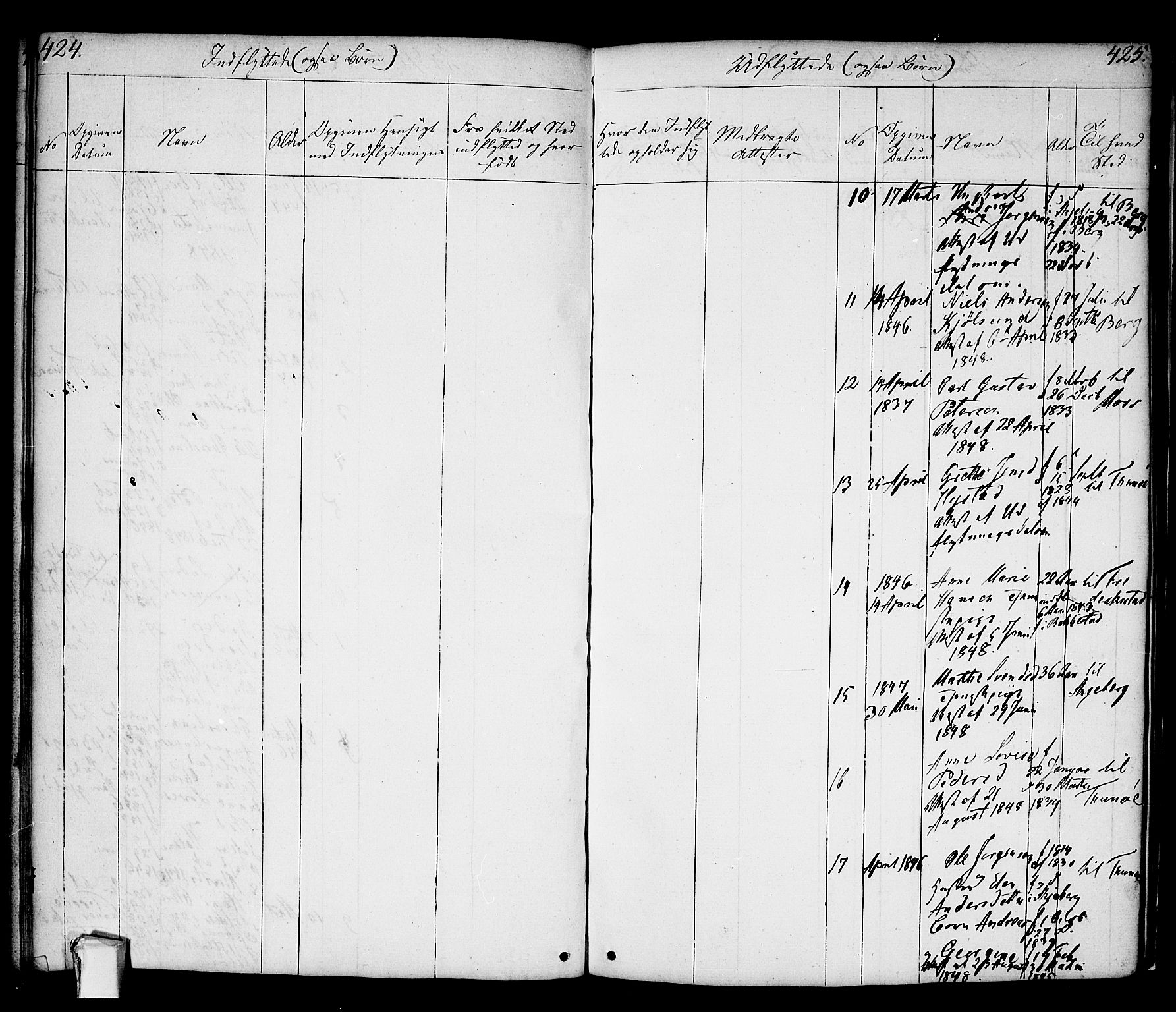 Borge prestekontor Kirkebøker, AV/SAO-A-10903/F/Fa/L0004: Parish register (official) no. I 4, 1836-1848, p. 424-425