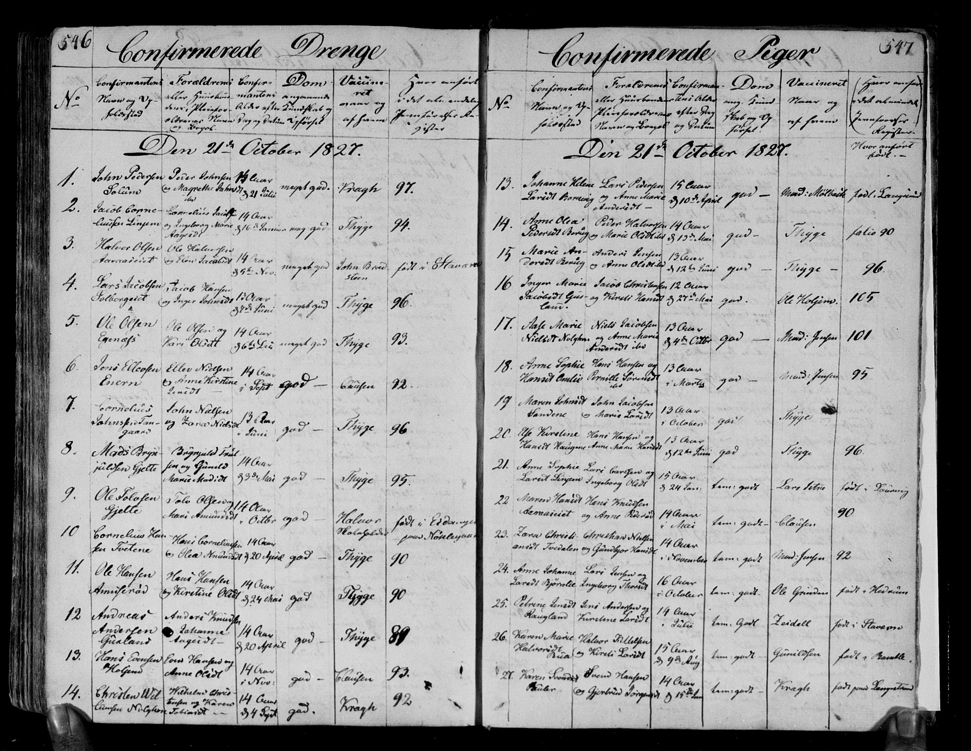Brunlanes kirkebøker, AV/SAKO-A-342/F/Fa/L0002: Parish register (official) no. I 2, 1802-1834, p. 546-547