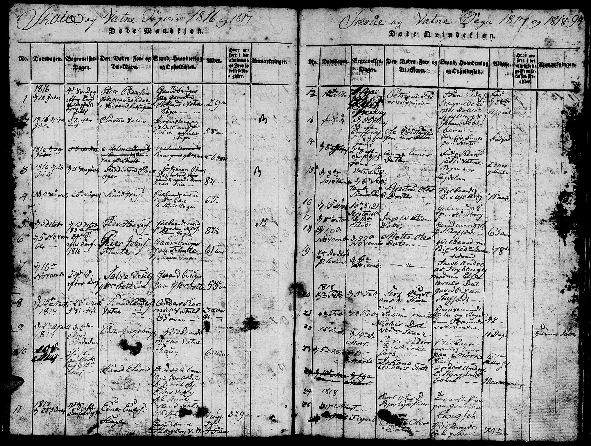 Ministerialprotokoller, klokkerbøker og fødselsregistre - Møre og Romsdal, AV/SAT-A-1454/524/L0360: Parish register (copy) no. 524C01, 1816-1830, p. 94