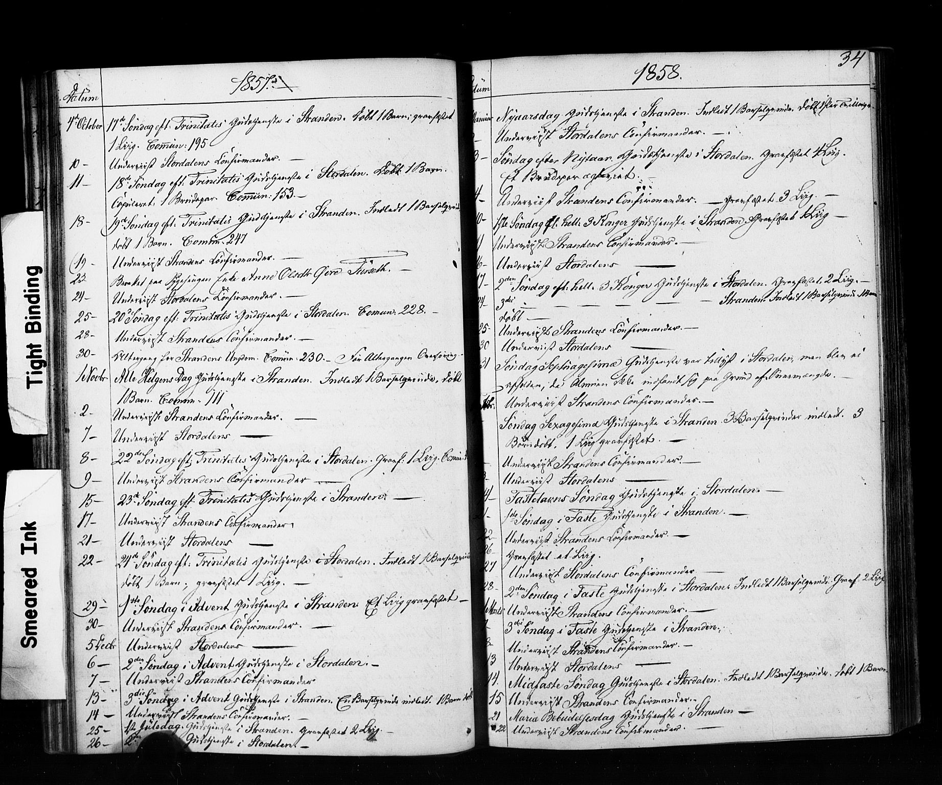Ministerialprotokoller, klokkerbøker og fødselsregistre - Møre og Romsdal, AV/SAT-A-1454/520/L0280: Parish register (official) no. 520A09, 1844-1881, p. 34