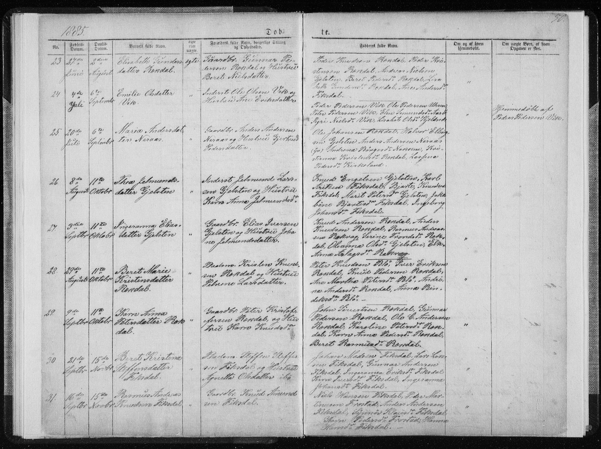 Ministerialprotokoller, klokkerbøker og fødselsregistre - Møre og Romsdal, AV/SAT-A-1454/540/L0541: Parish register (copy) no. 540C01, 1867-1920, p. 50