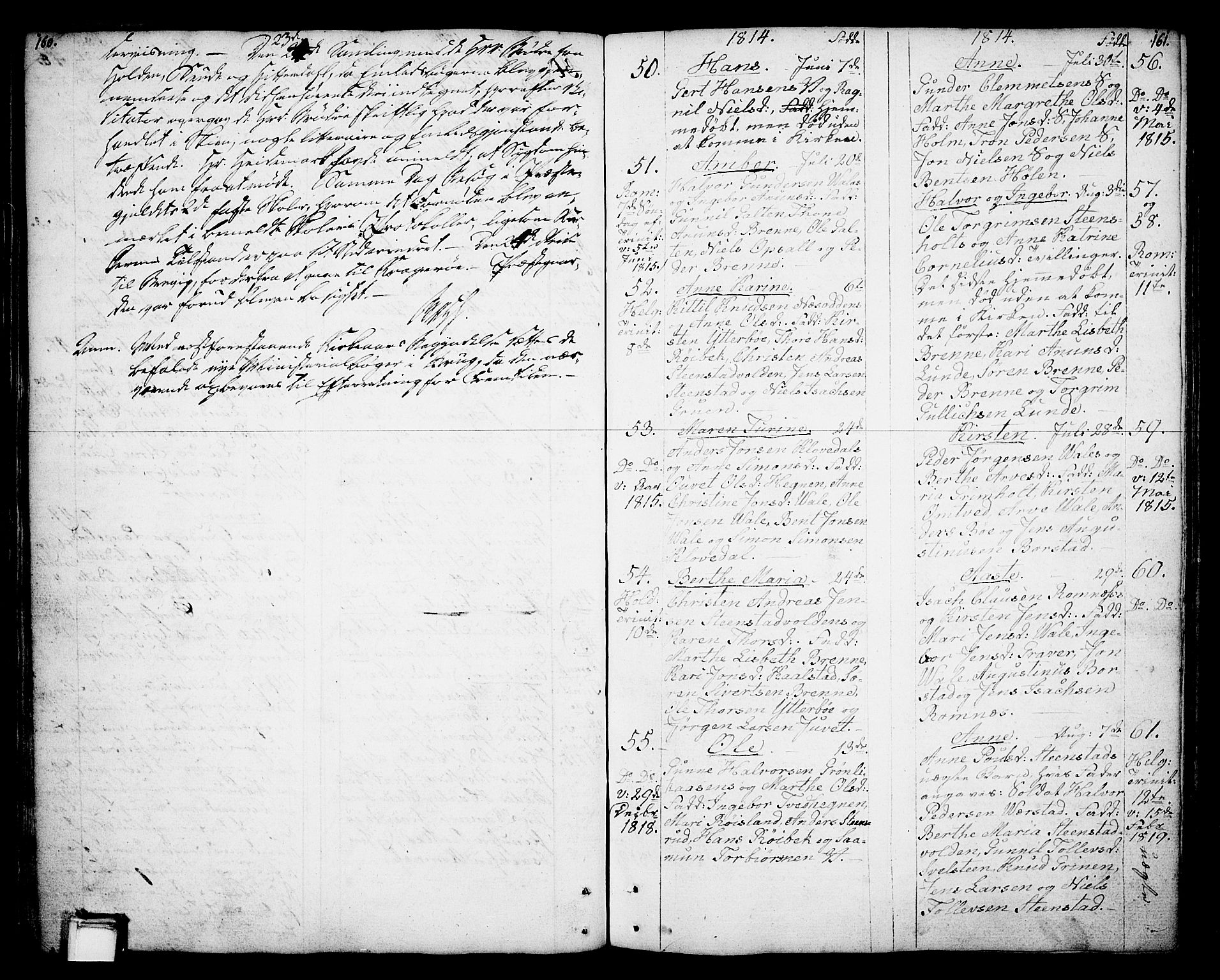 Holla kirkebøker, SAKO/A-272/F/Fa/L0002: Parish register (official) no. 2, 1779-1814, p. 160-161