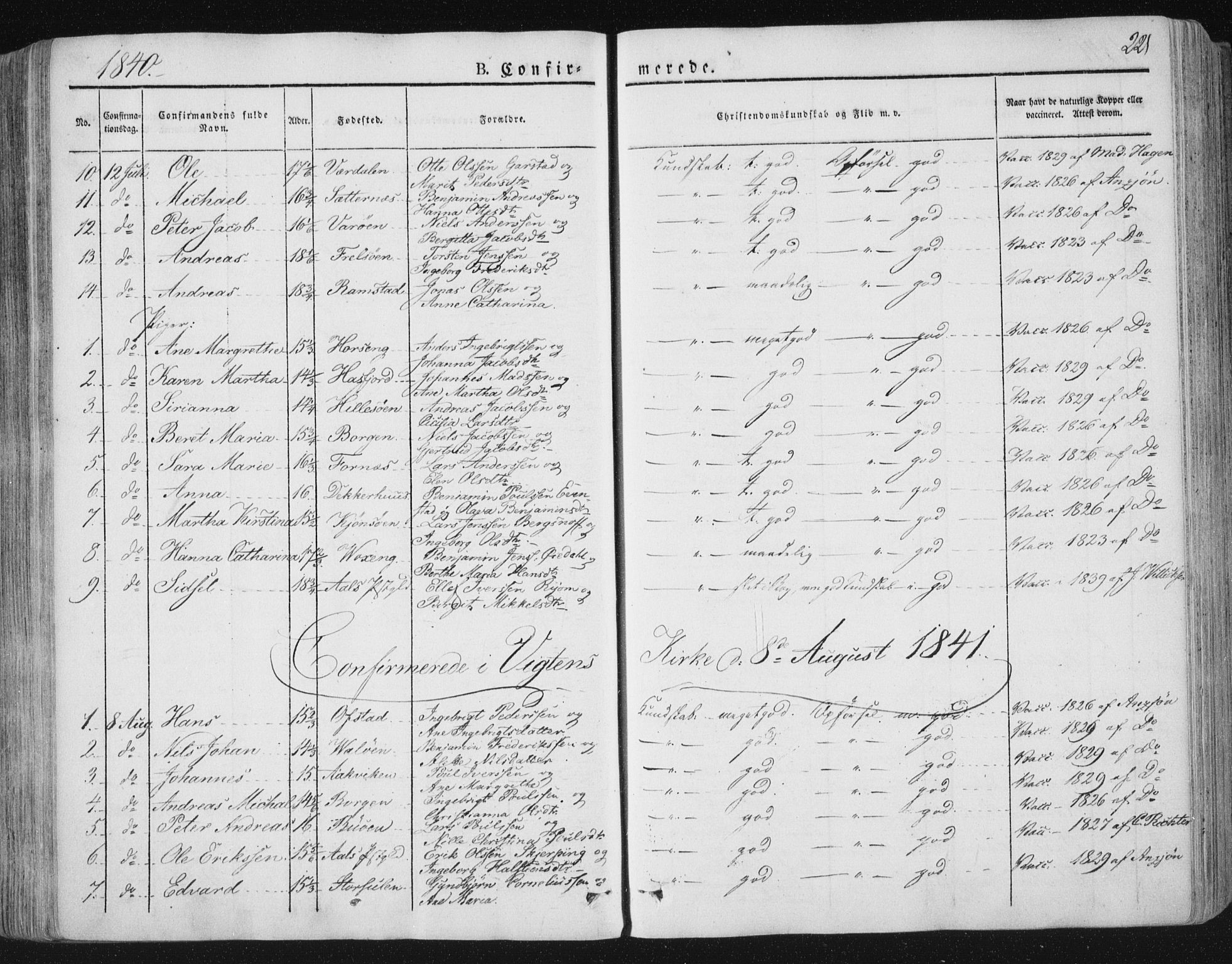 Ministerialprotokoller, klokkerbøker og fødselsregistre - Nord-Trøndelag, SAT/A-1458/784/L0669: Parish register (official) no. 784A04, 1829-1859, p. 221
