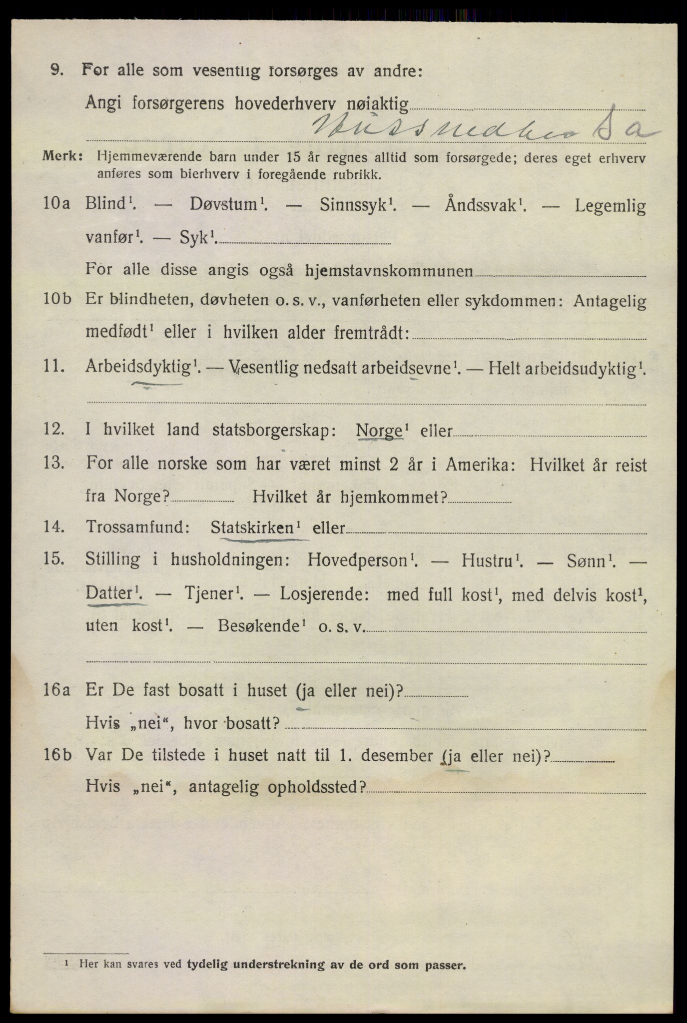 SAKO, 1920 census for Sandeherred, 1920, p. 10275