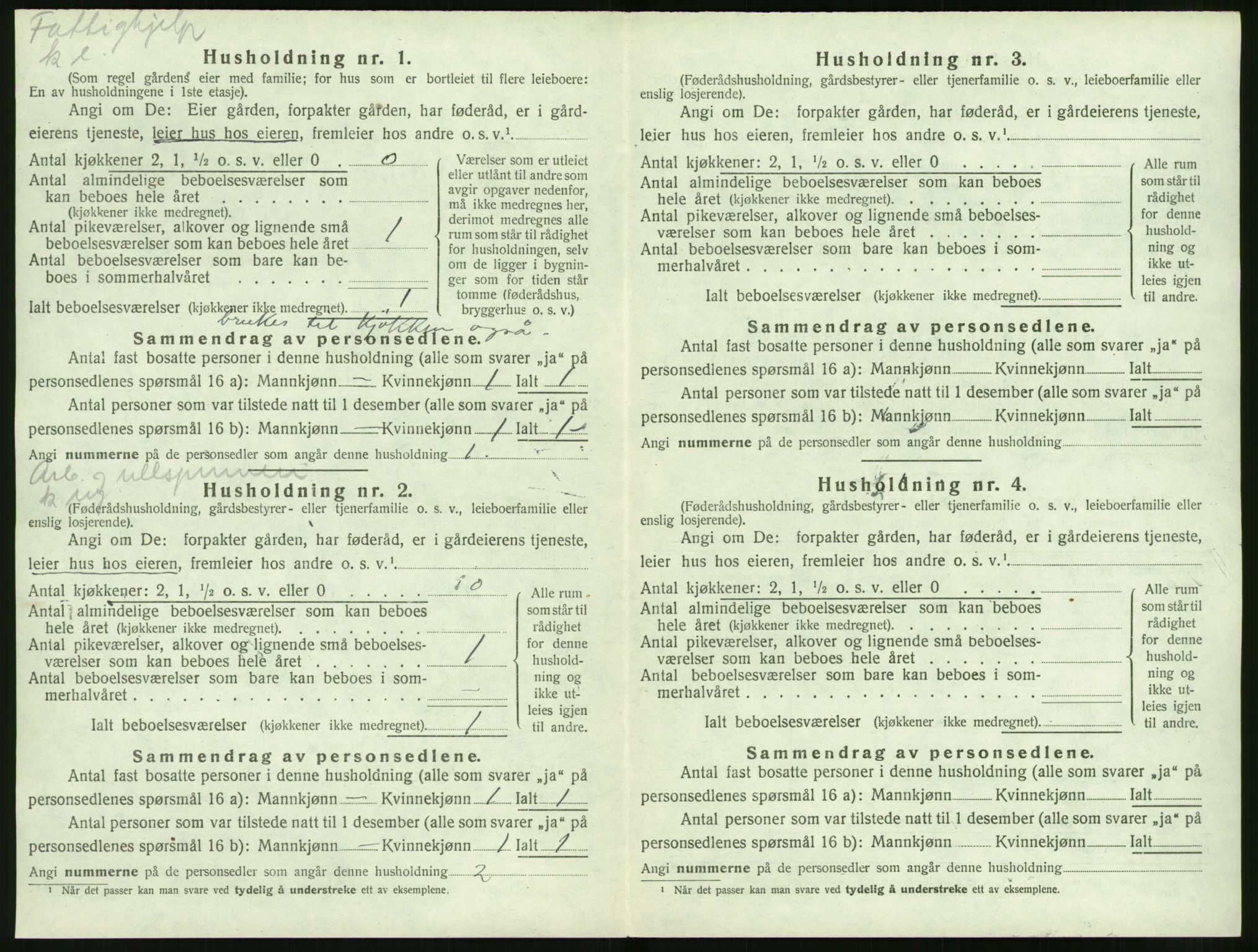 SAT, 1920 census for Volda, 1920, p. 513