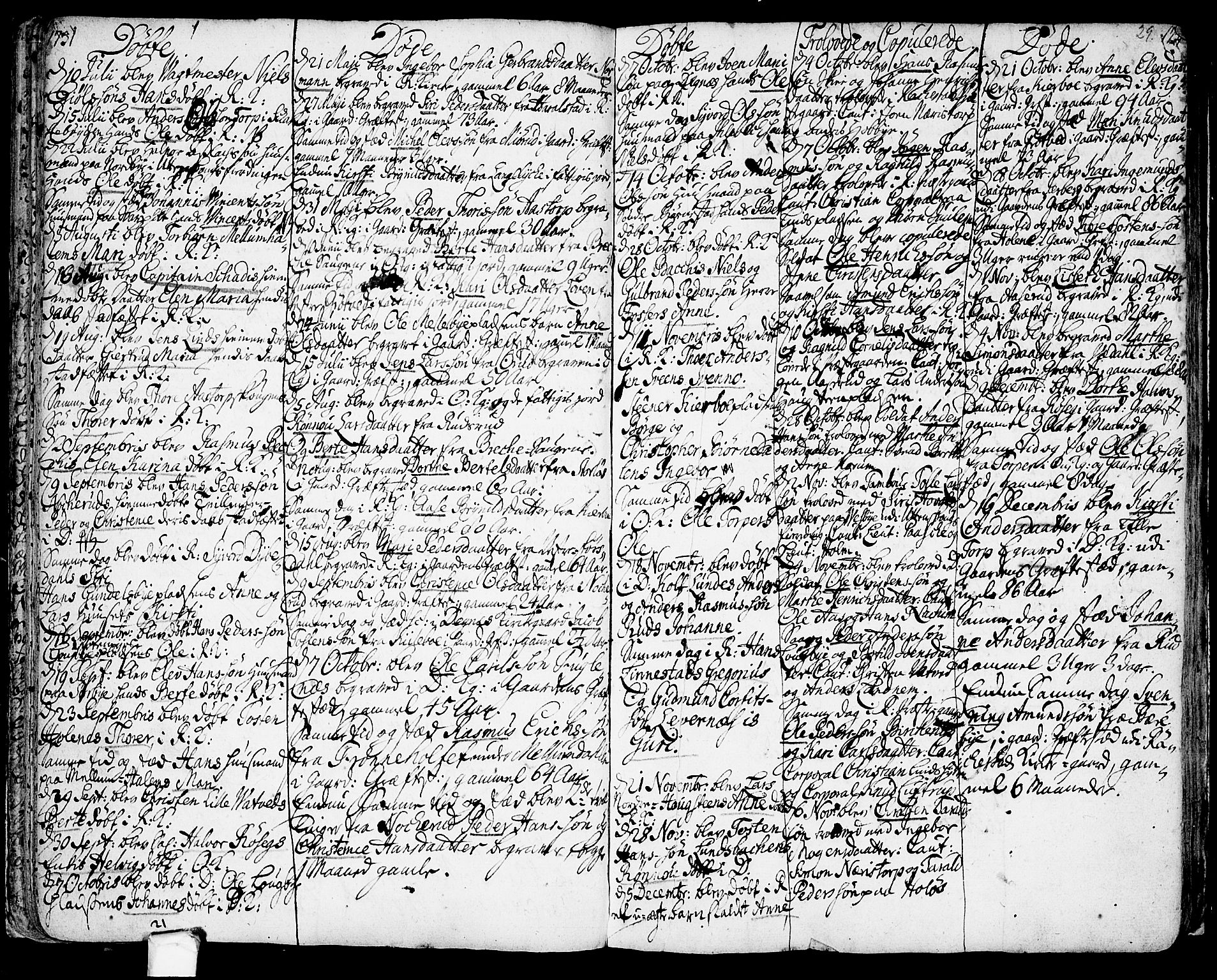 Rakkestad prestekontor Kirkebøker, AV/SAO-A-2008/F/Fa/L0001: Parish register (official) no. I 1, 1722-1740, p. 29