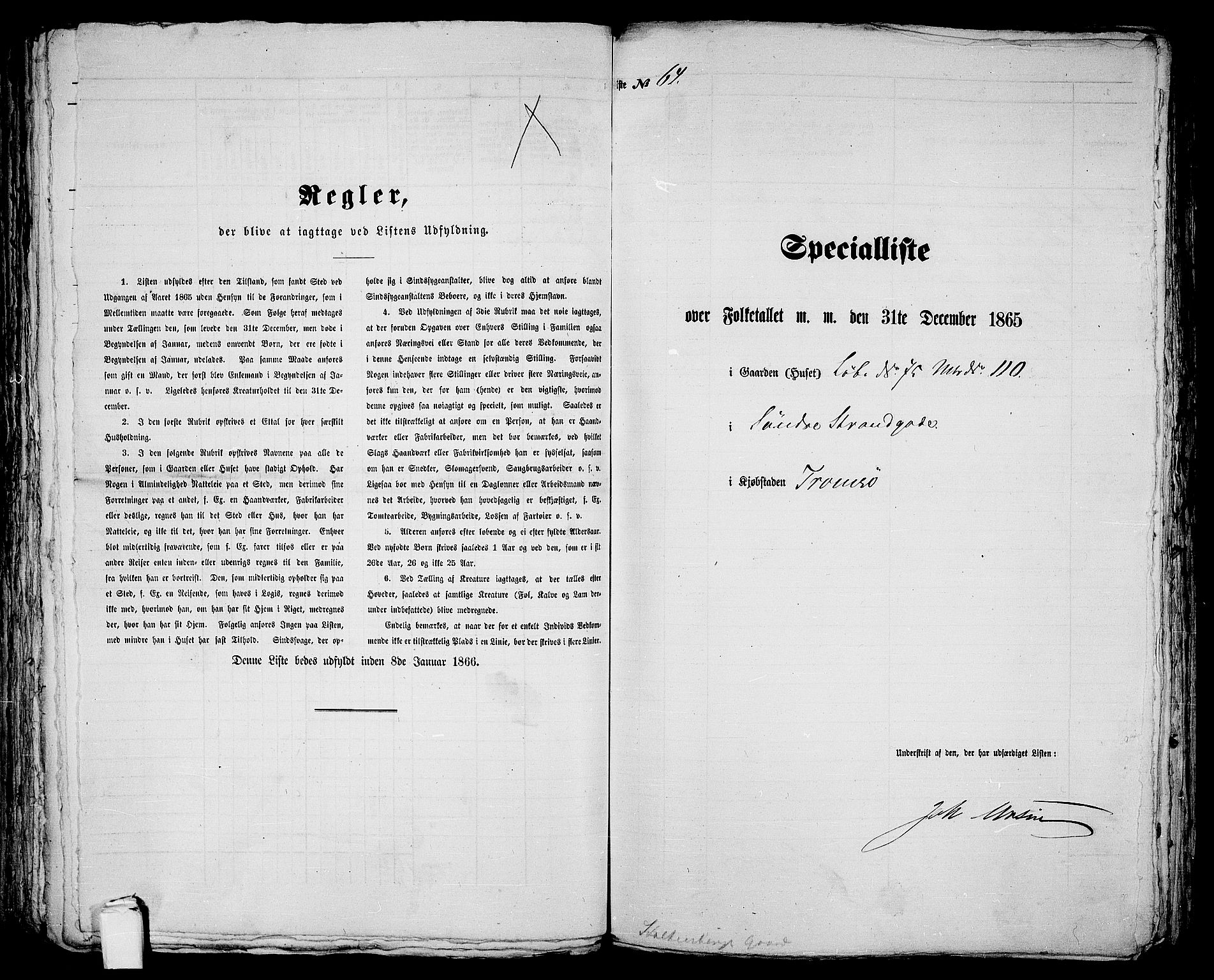 RA, 1865 census for Tromsø, 1865, p. 137