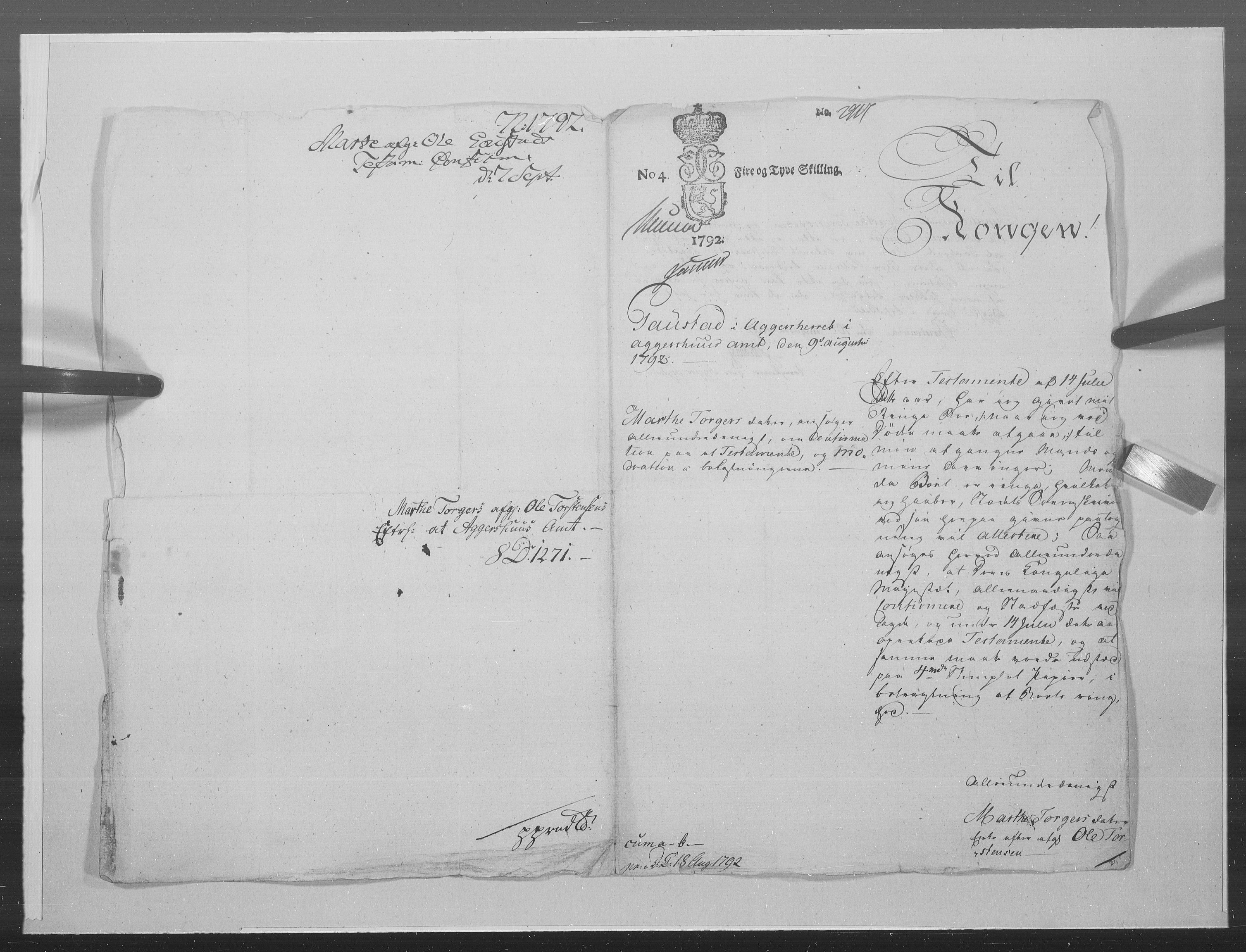 Danske Kanselli 1572-1799, RA/EA-3023/F/Fc/Fcc/Fcca/L0290: Norske innlegg 1572-1799, 1792, p. 403