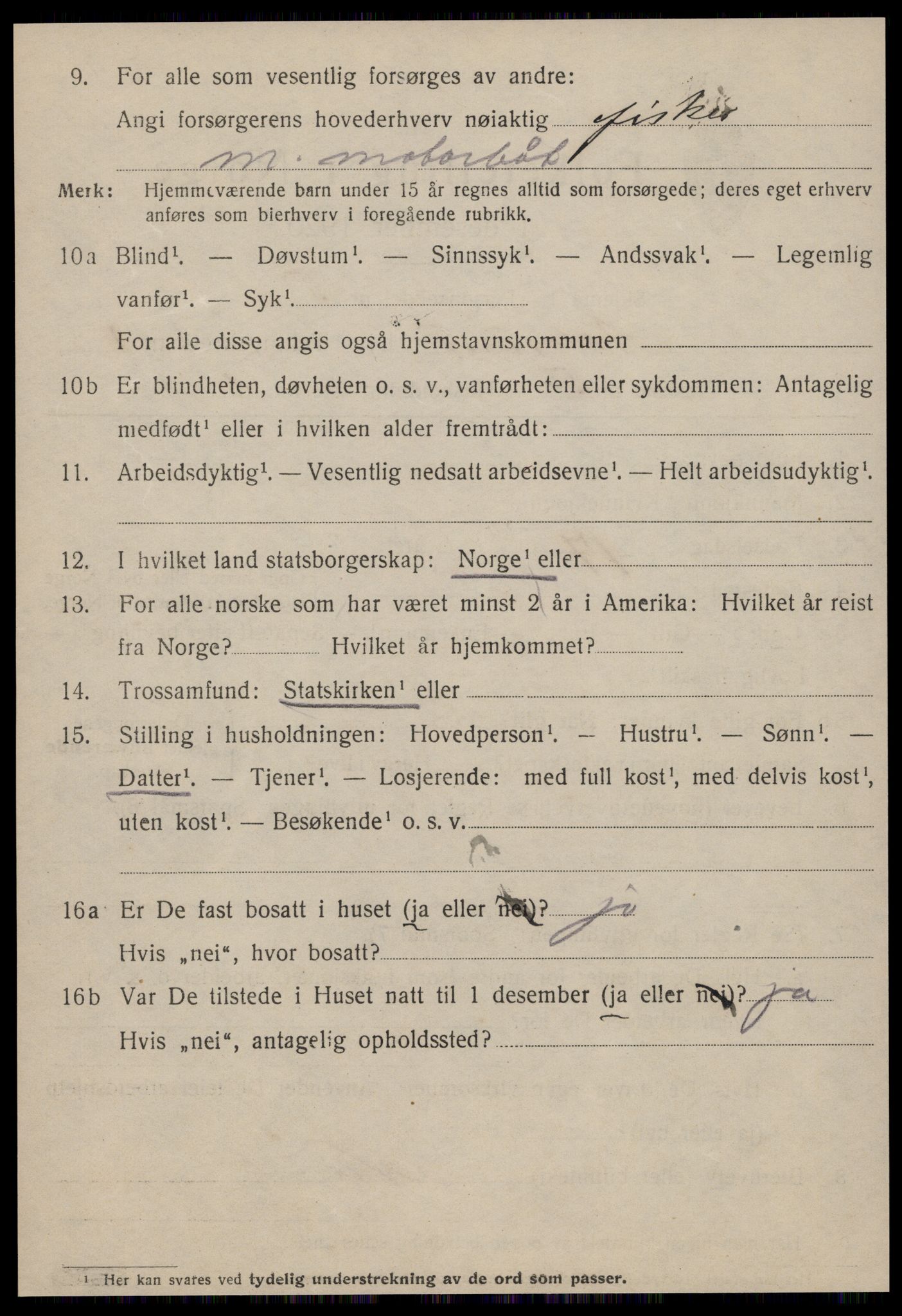 SAT, 1920 census for Ålesund, 1920, p. 10861