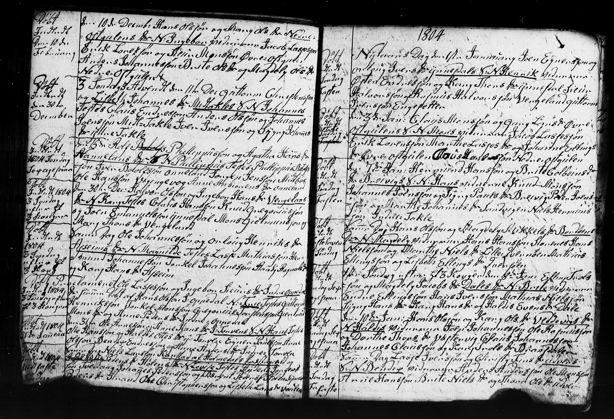 Gulen sokneprestembete, AV/SAB-A-80201/H/Hab: Parish register (copy) no. A 2, 1791-1814