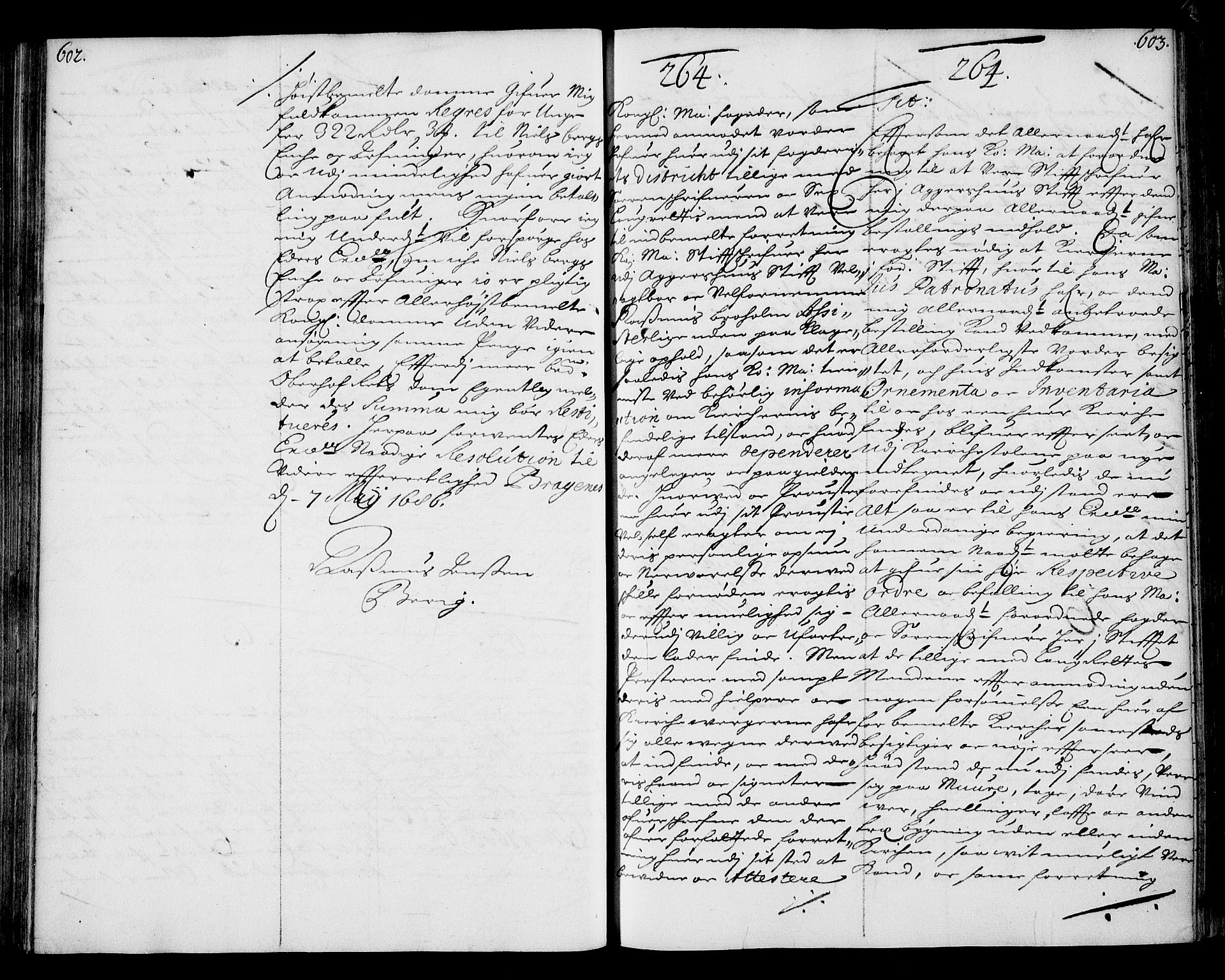 Stattholderembetet 1572-1771, AV/RA-EA-2870/Ae/L0002: Supplikasjons- og resolusjonsprotokoll, 1686, p. 602-603