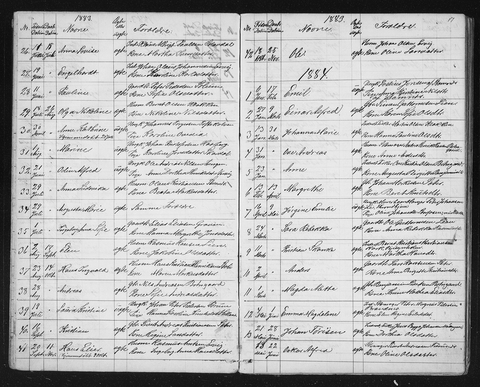 Ministerialprotokoller, klokkerbøker og fødselsregistre - Sør-Trøndelag, SAT/A-1456/651/L0647: Parish register (copy) no. 651C01, 1866-1914, p. 17