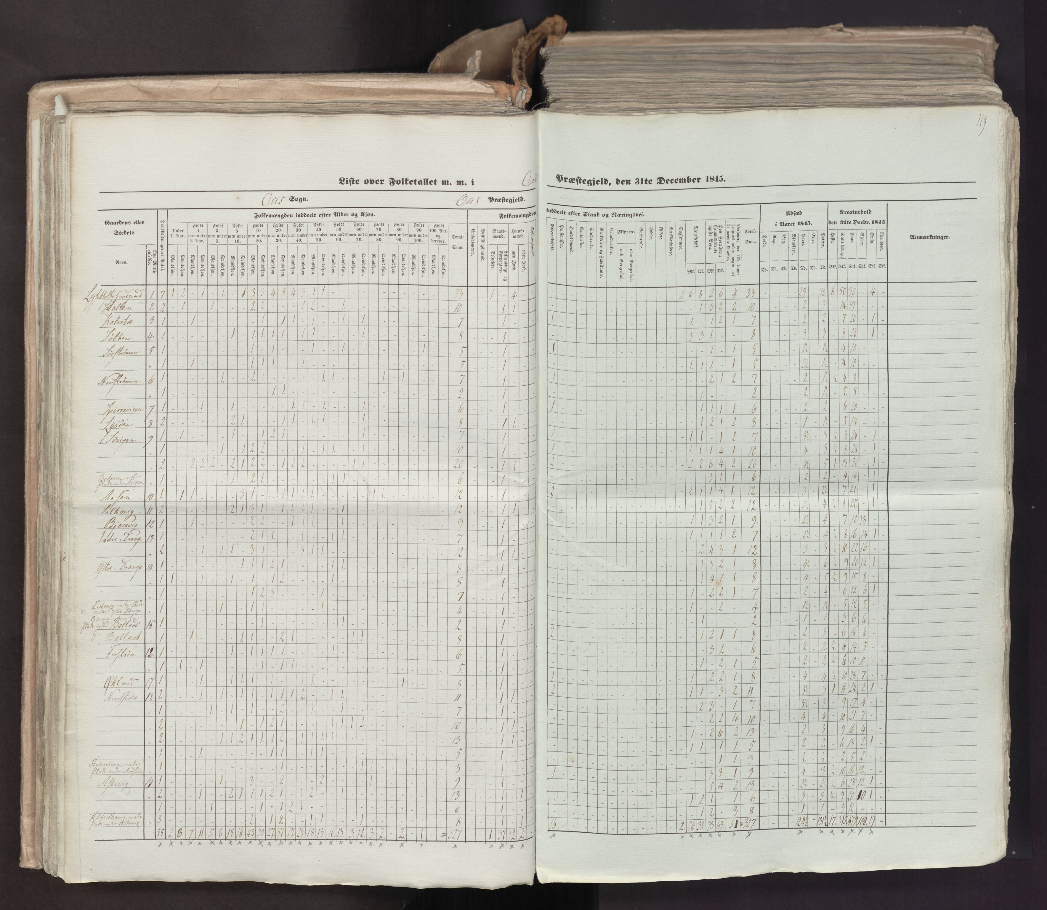 RA, Census 1845, vol. 7: Søndre Bergenhus amt og Nordre Bergenhus amt, 1845, p. 119