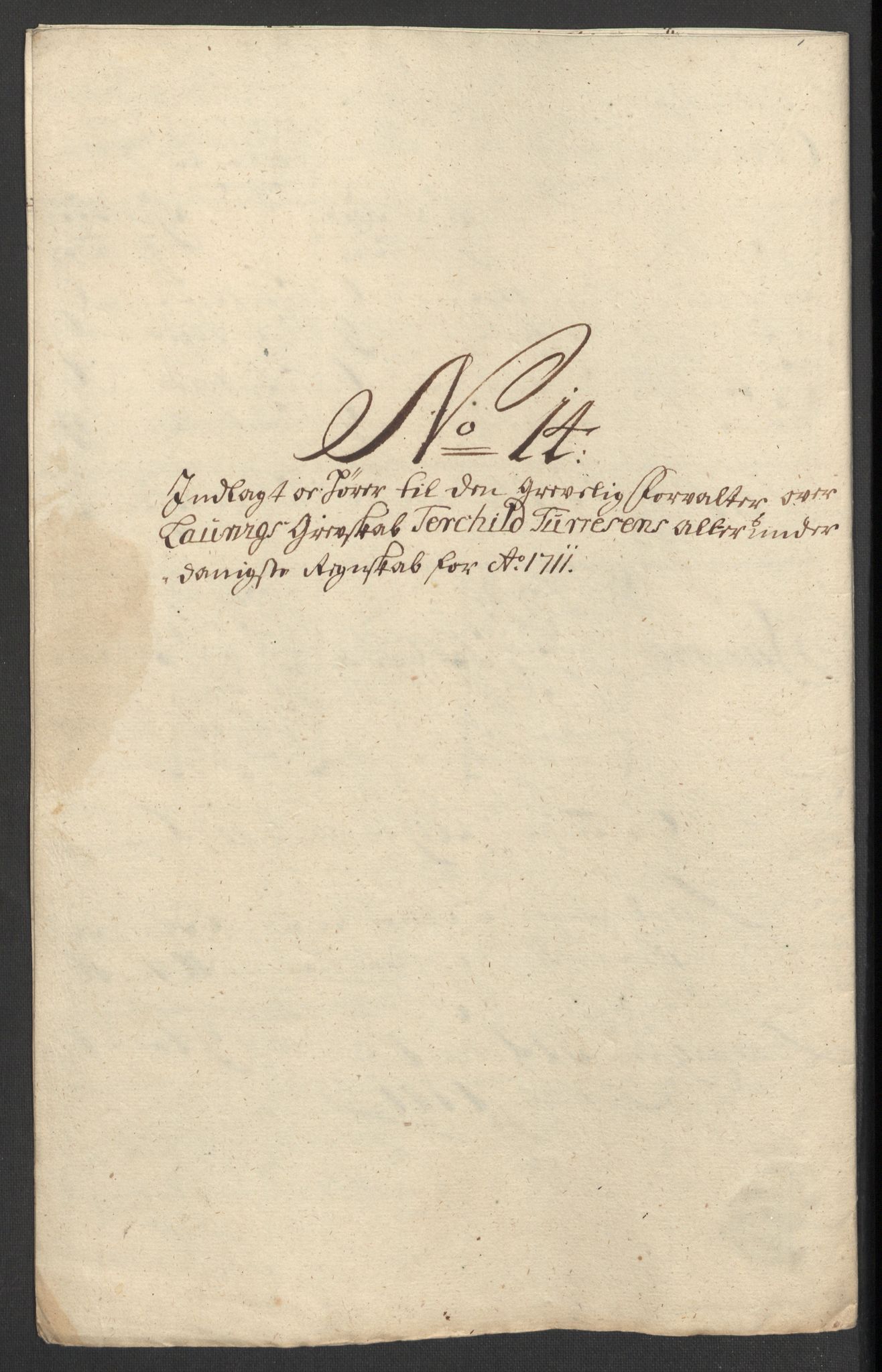 Rentekammeret inntil 1814, Reviderte regnskaper, Fogderegnskap, AV/RA-EA-4092/R33/L1983: Fogderegnskap Larvik grevskap, 1711, p. 206