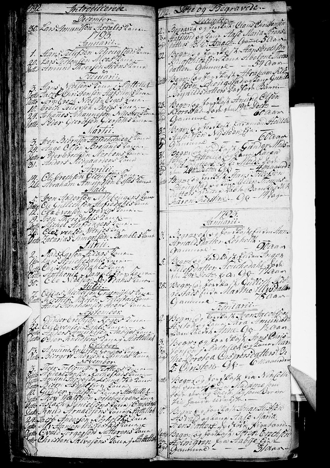 Bamble kirkebøker, SAKO/A-253/G/Ga/L0001: Parish register (copy) no. I 1, 1785-1793