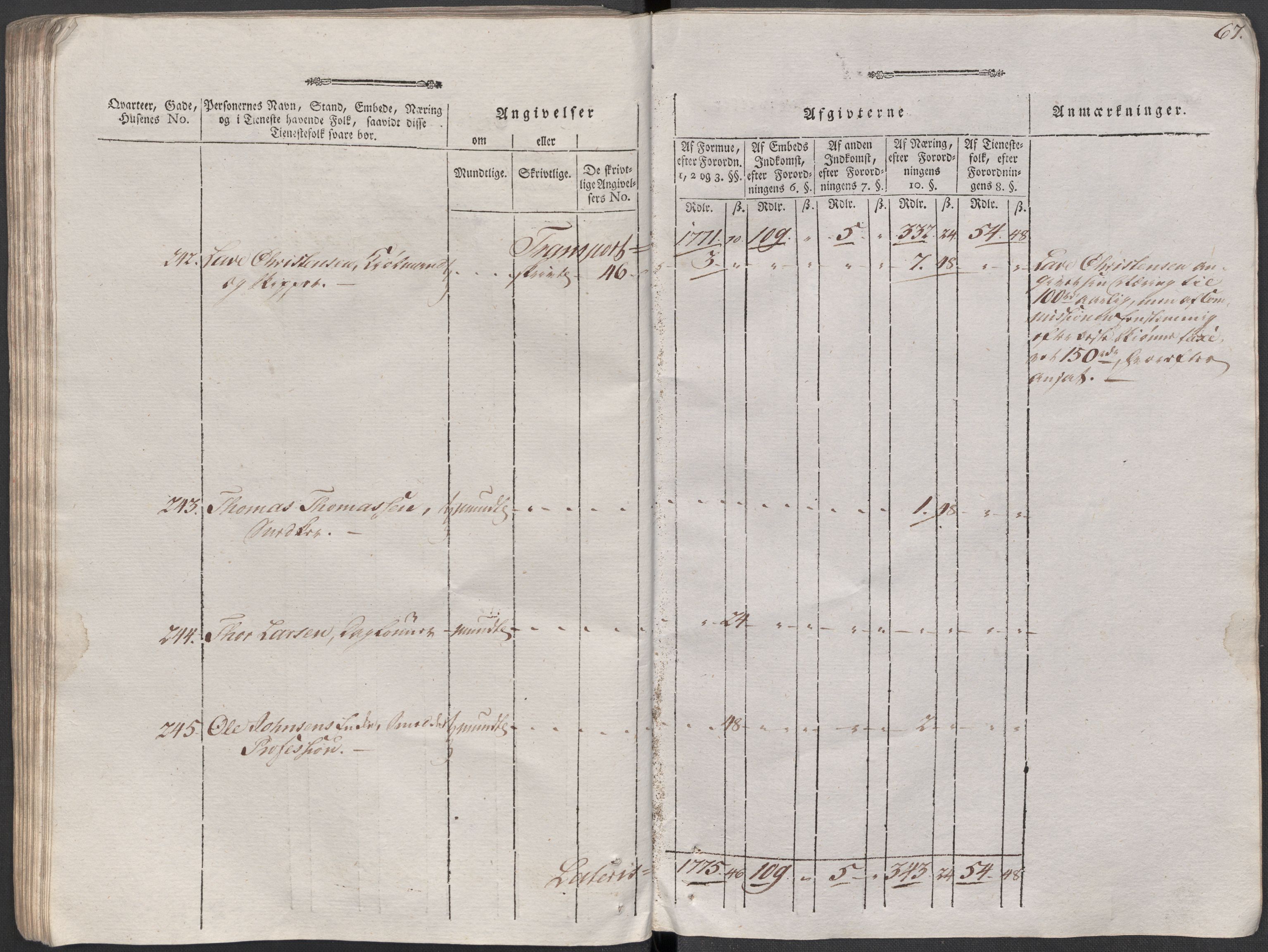 Rentekammeret inntil 1814, Reviderte regnskaper, Mindre regnskaper, AV/RA-EA-4068/Rf/Rfe/L0002: Arendal. Bergen, 1789, p. 408