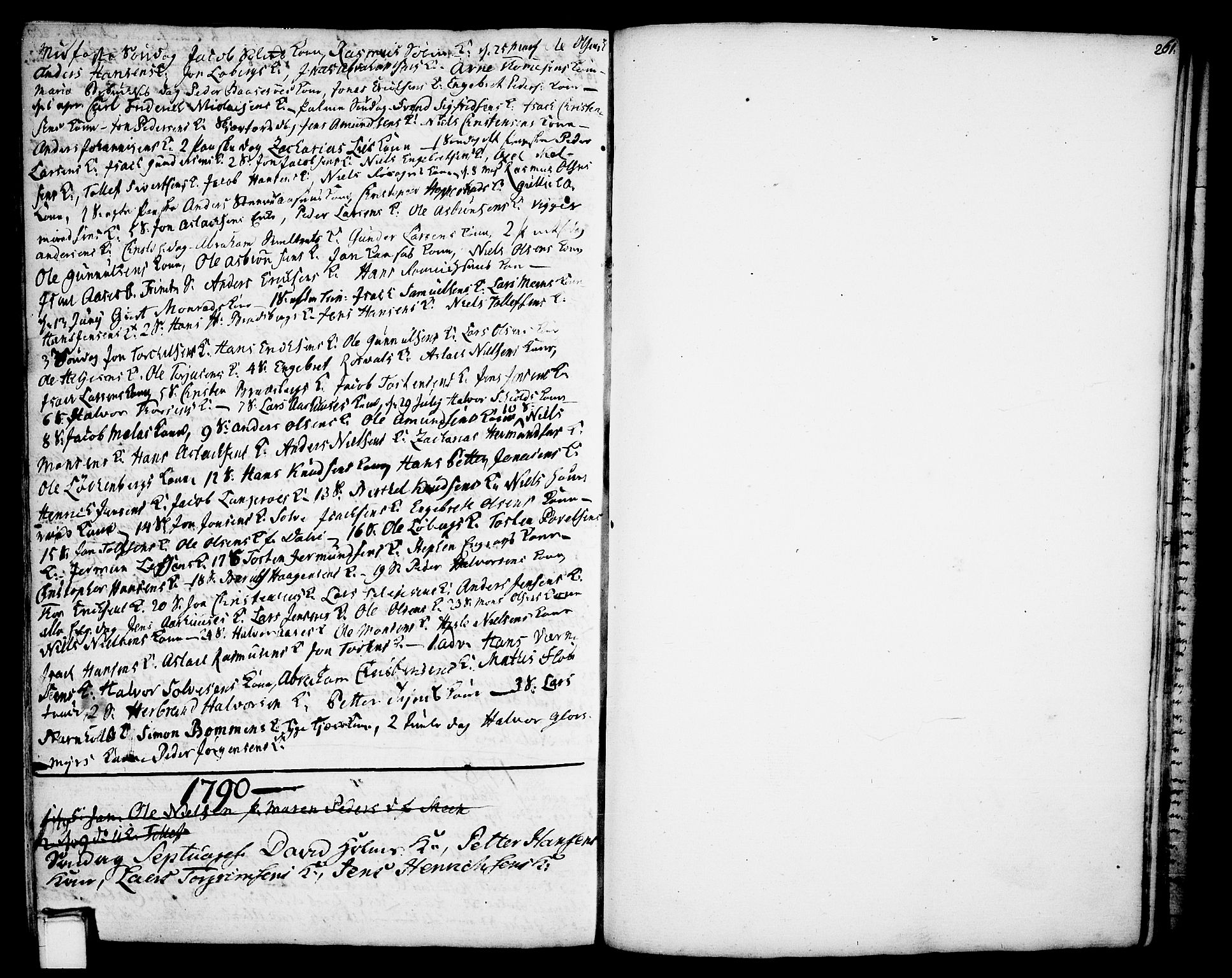 Gjerpen kirkebøker, SAKO/A-265/F/Fa/L0002: Parish register (official) no. I 2, 1747-1795, p. 261