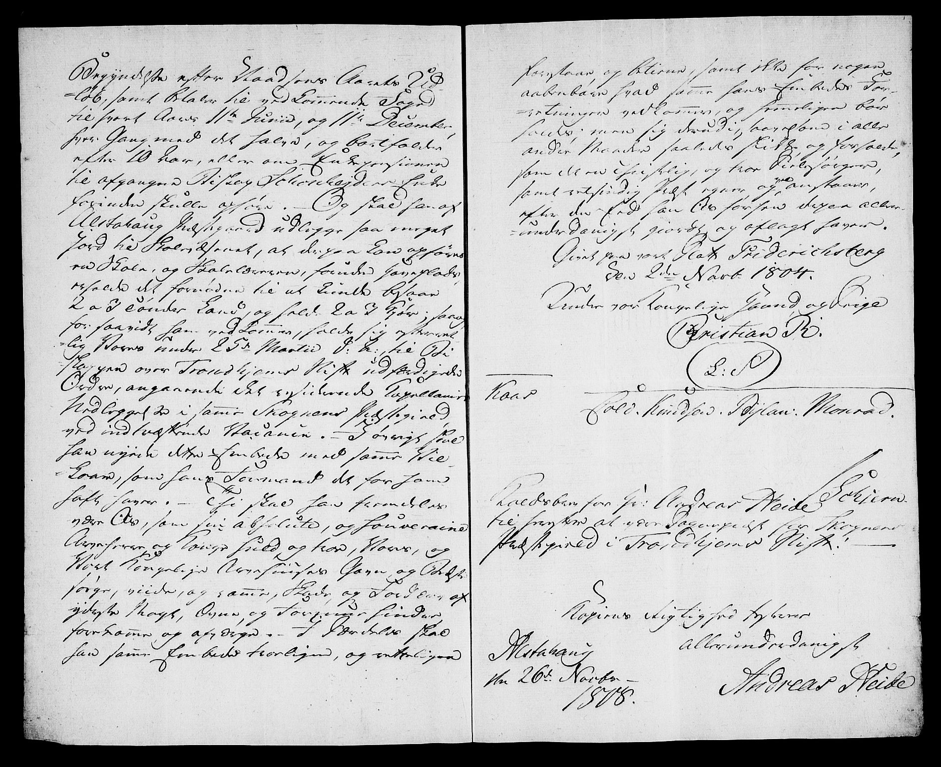 Danske Kanselli, Skapsaker, AV/RA-EA-4061/F/L0118: Skap 16, pakke 49, 1808, p. 20