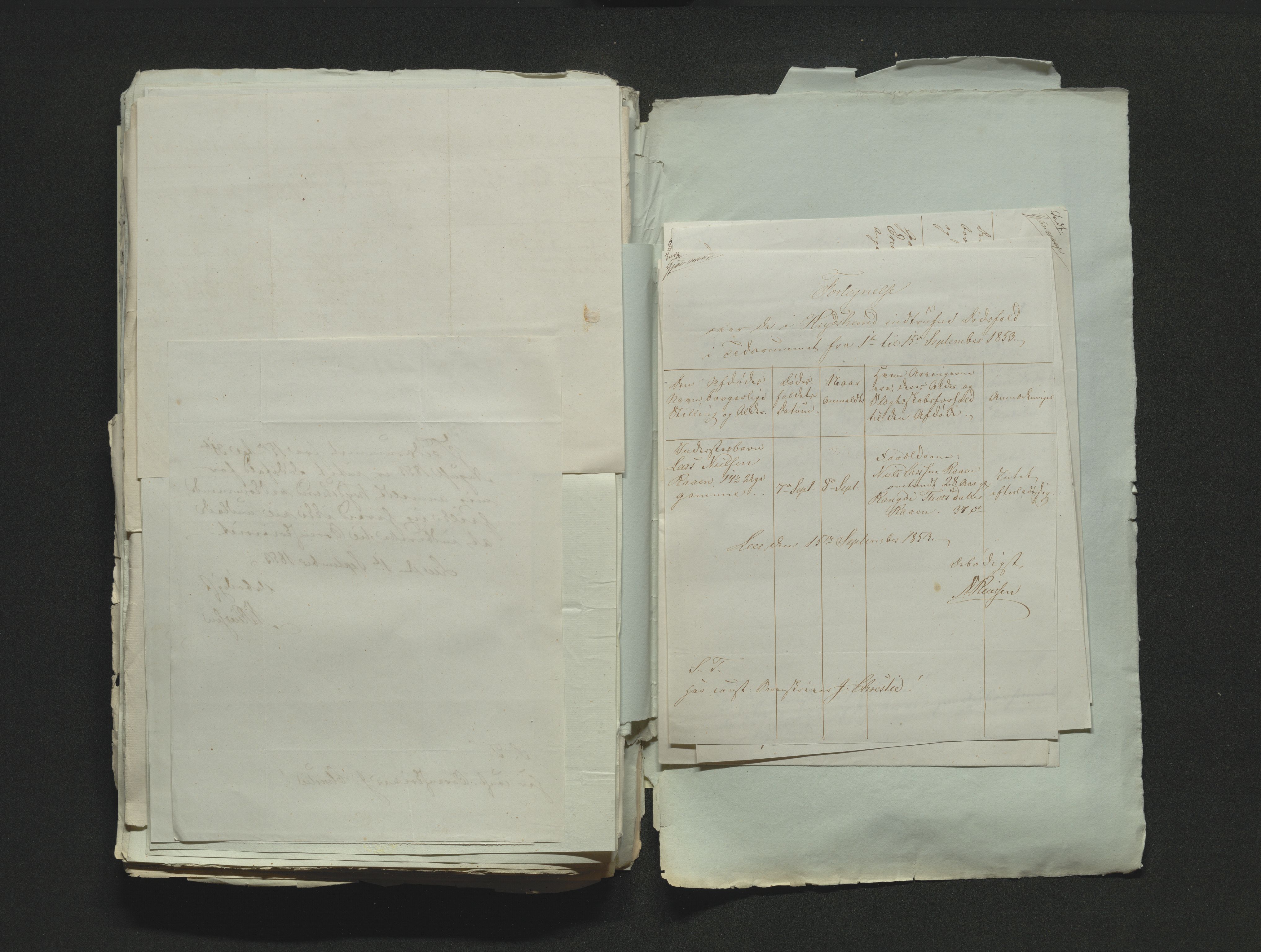 Eiker, Modum og Sigdal sorenskriveri, AV/SAKO-A-123/H/Ha/Hab/L0008: Dødsfallsmeldinger, 1850-1853
