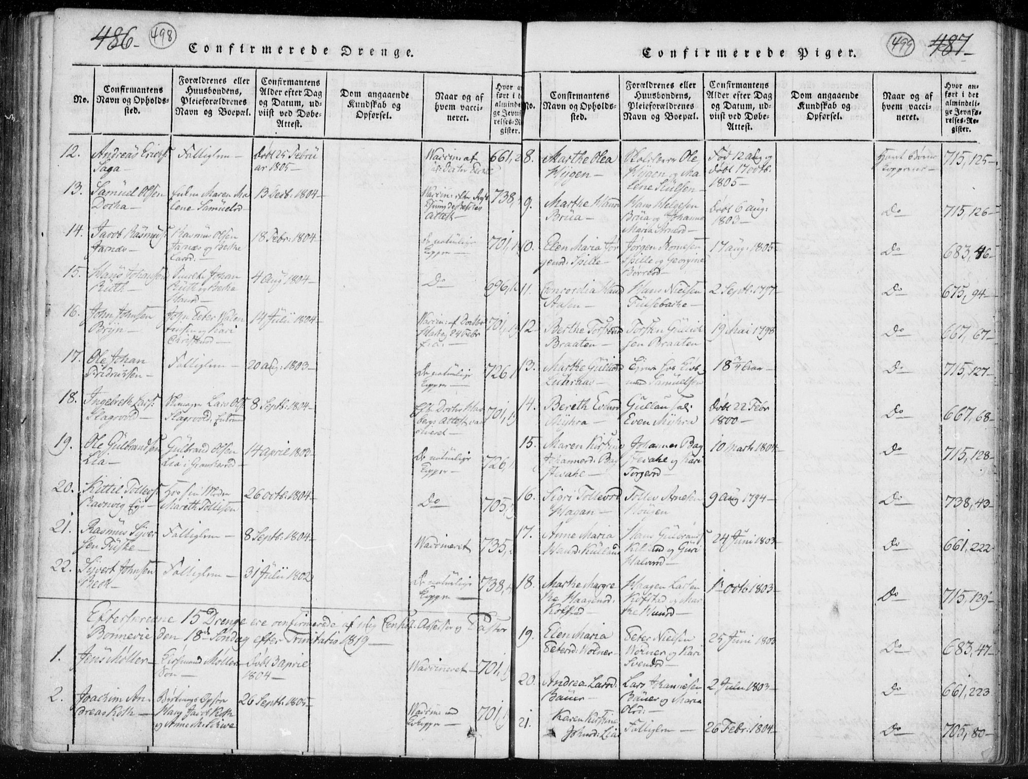 Kongsberg kirkebøker, AV/SAKO-A-22/F/Fa/L0008: Parish register (official) no. I 8, 1816-1839, p. 498-499