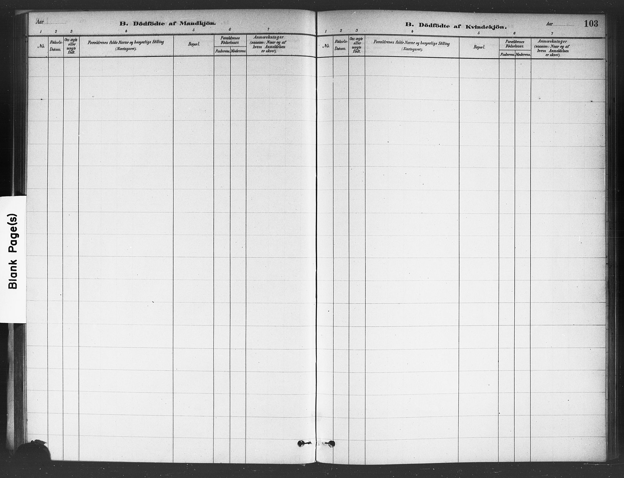 Asker prestekontor Kirkebøker, SAO/A-10256a/F/Fc/L0001: Parish register (official) no. III 1, 1879-1892, p. 103