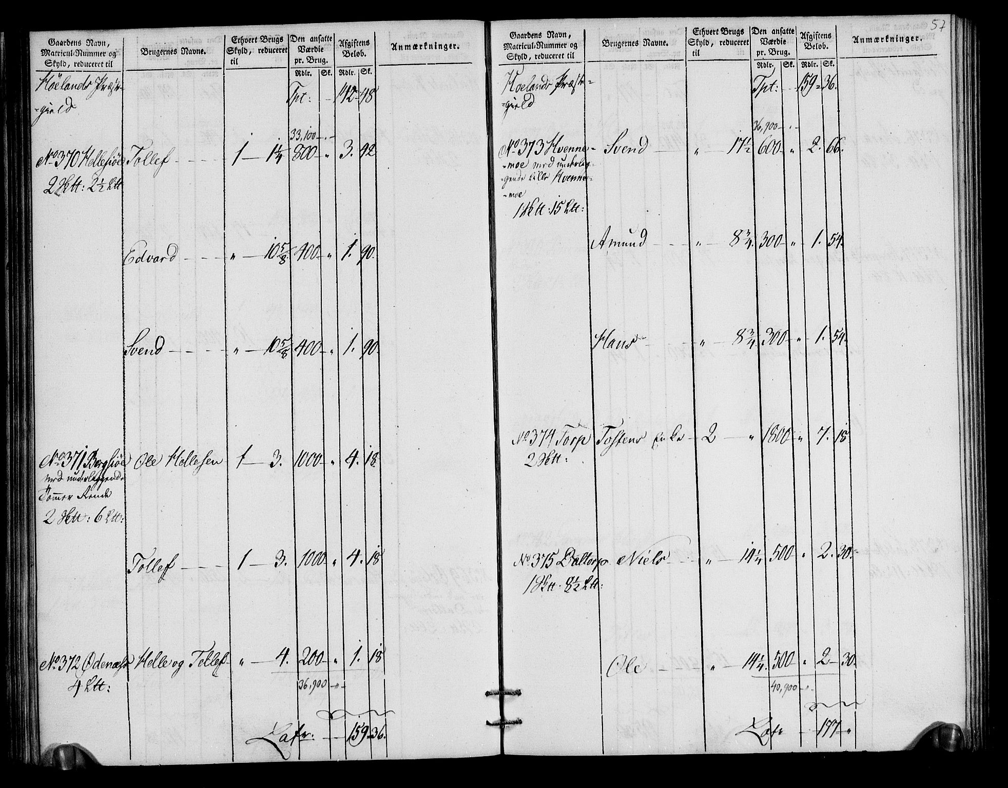 Rentekammeret inntil 1814, Realistisk ordnet avdeling, AV/RA-EA-4070/N/Ne/Nea/L0018: Nedre Romerike fogderi. Oppebørselsregister, 1803-1804, p. 59