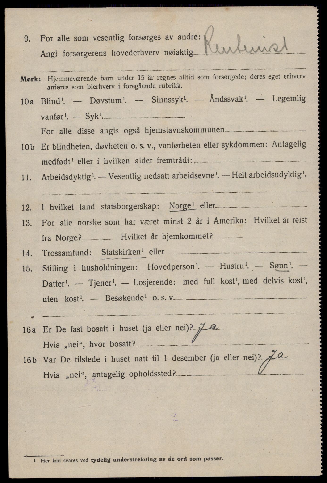 SAST, 1920 census for Stavanger, 1920, p. 99231