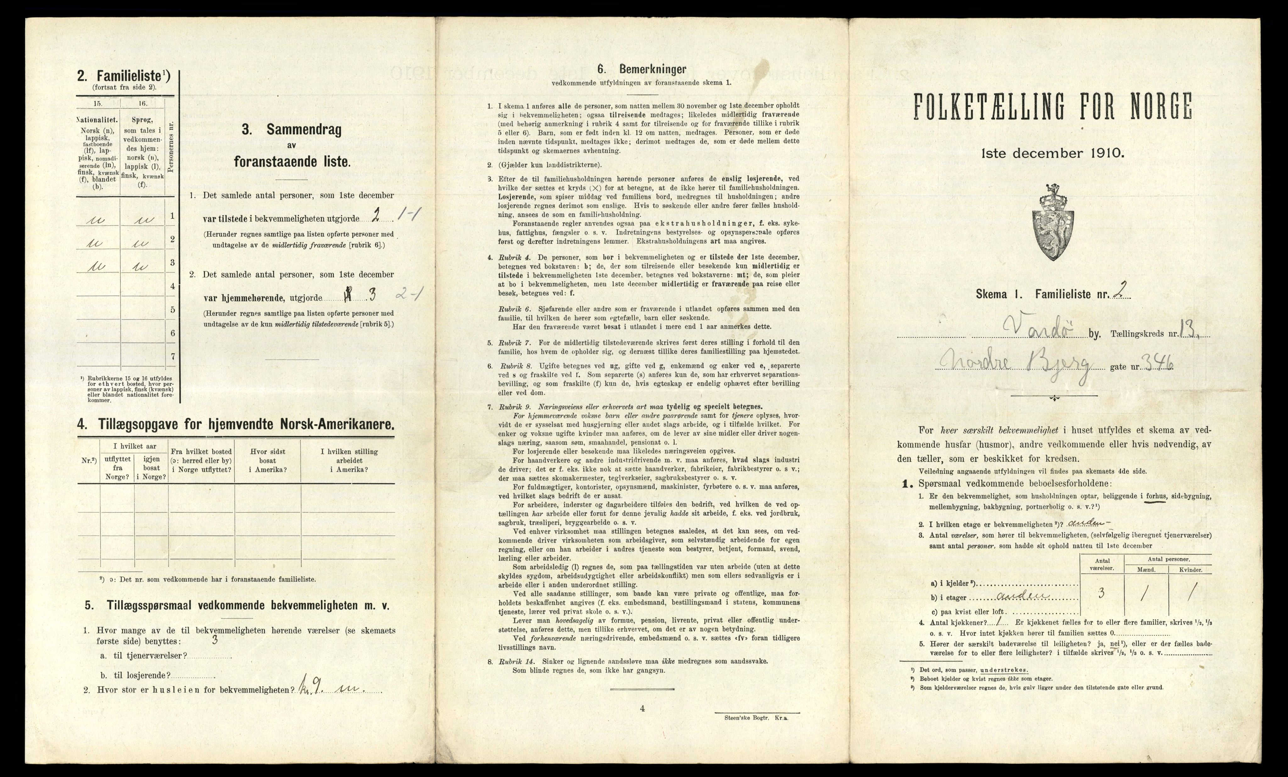 RA, 1910 census for Vardø, 1910, p. 1786