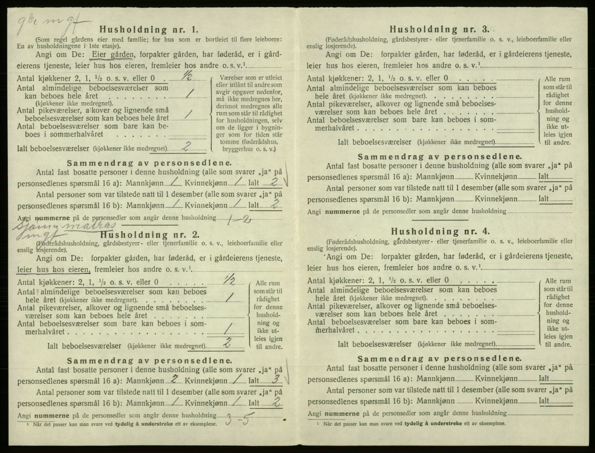 SAB, 1920 census for Samnanger, 1920, p. 788