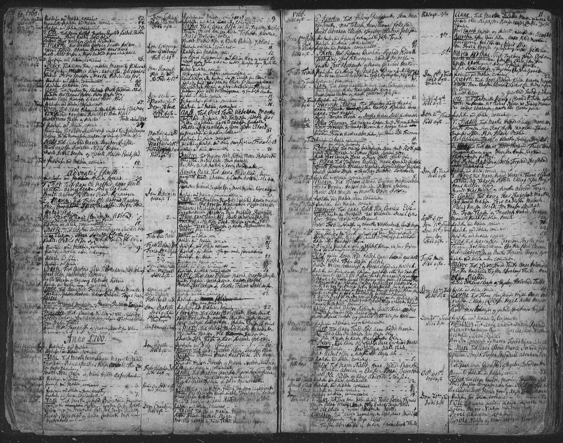 Solum kirkebøker, SAKO/A-306/F/Fa/L0003: Parish register (official) no. I 3, 1761-1814, p. 10-11