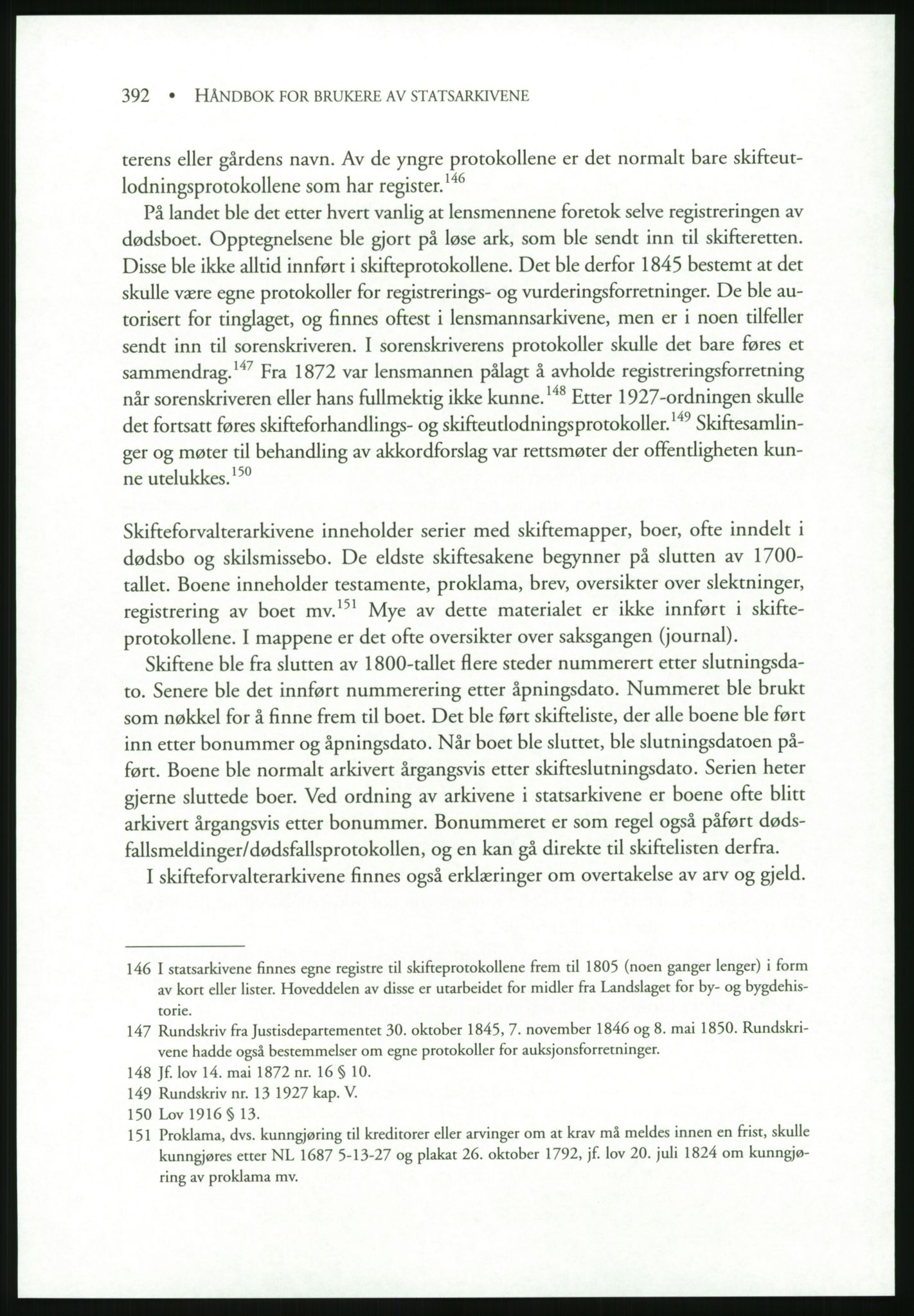 Publikasjoner utgitt av Arkivverket, PUBL/PUBL-001/B/0019: Liv Mykland: Håndbok for brukere av statsarkivene (2005), 2005, p. 392